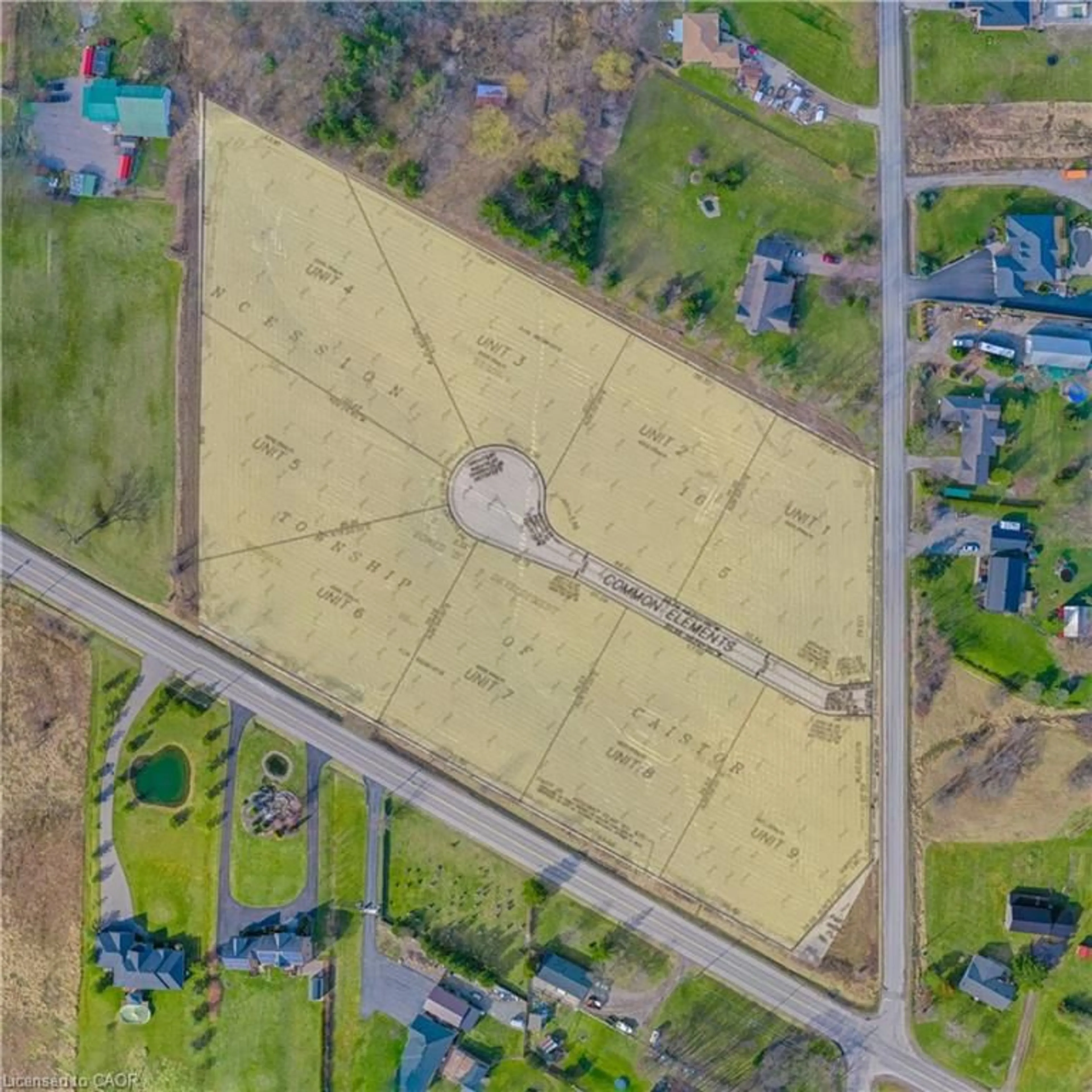 A pic from outside/outdoor area/front of a property/back of a property/a pic from drone, street for PT LT 16 Abingdon Rd, Caistorville Ontario L0R 1E0