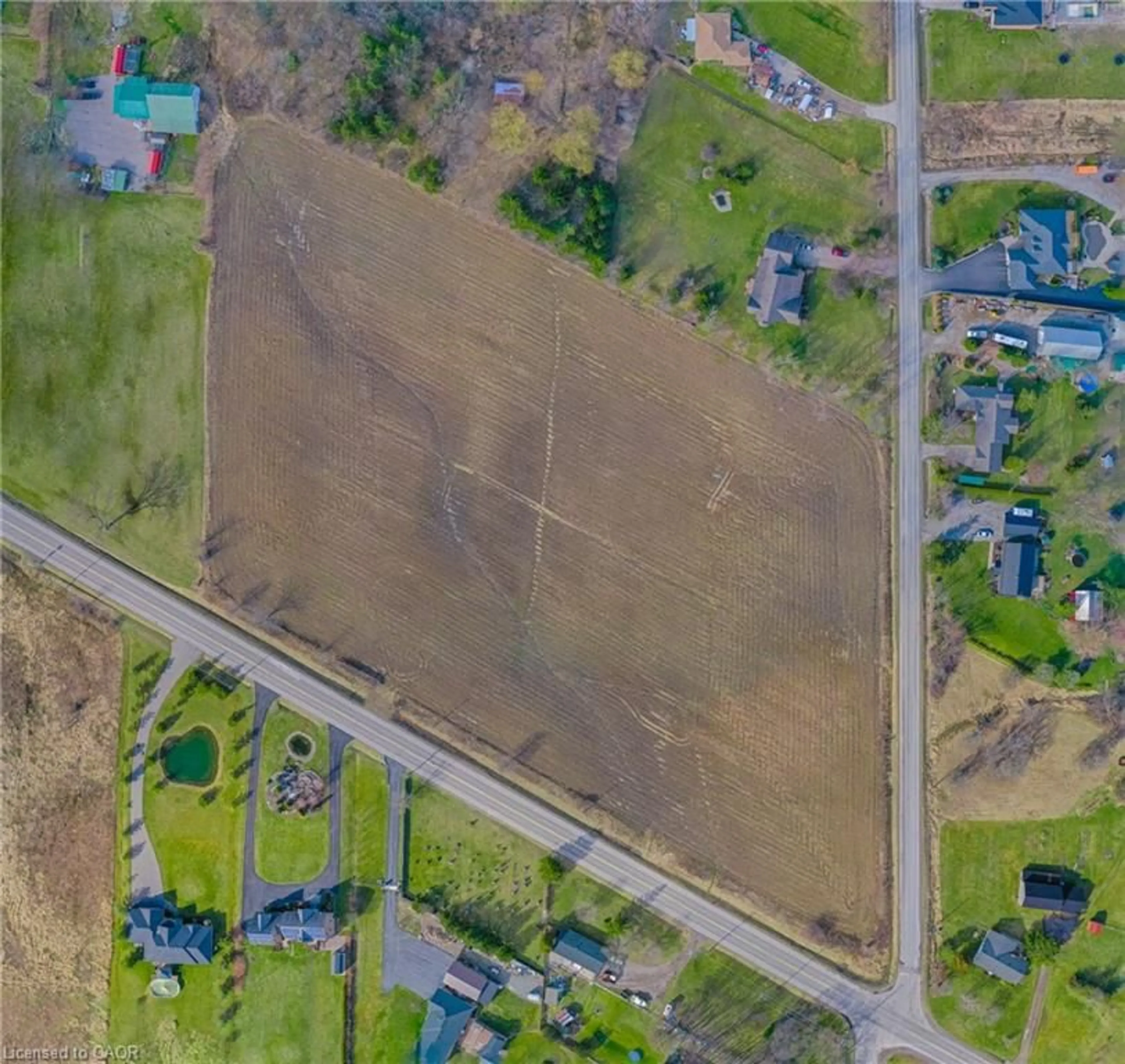 A pic from outside/outdoor area/front of a property/back of a property/a pic from drone, street for PT LT 16 Abingdon Rd, Caistorville Ontario L0R 1E0