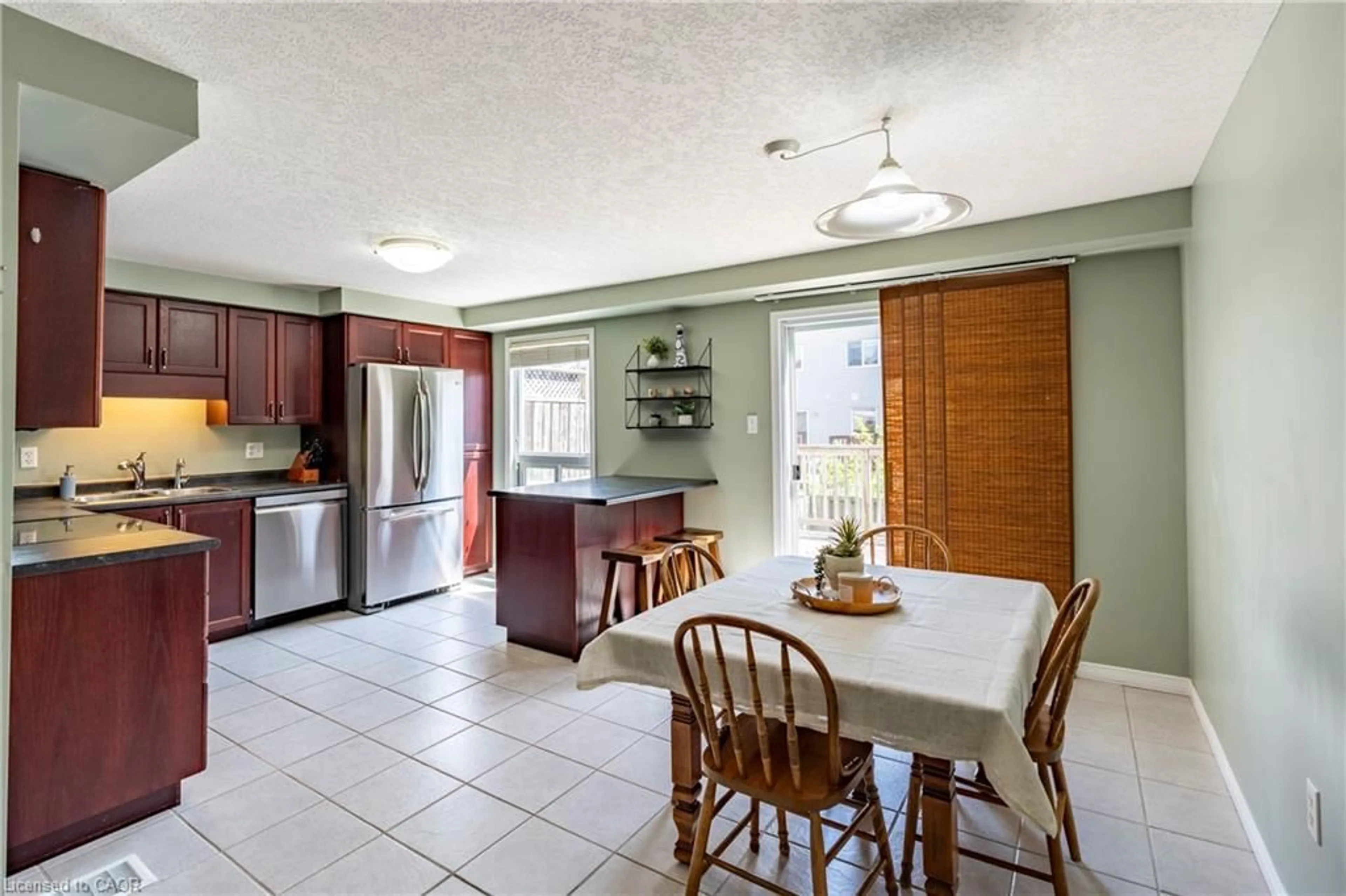 Open concept kitchen, ceramic/tile floor for 26 Chantilly St, Kitchener Ontario N2R 1V6