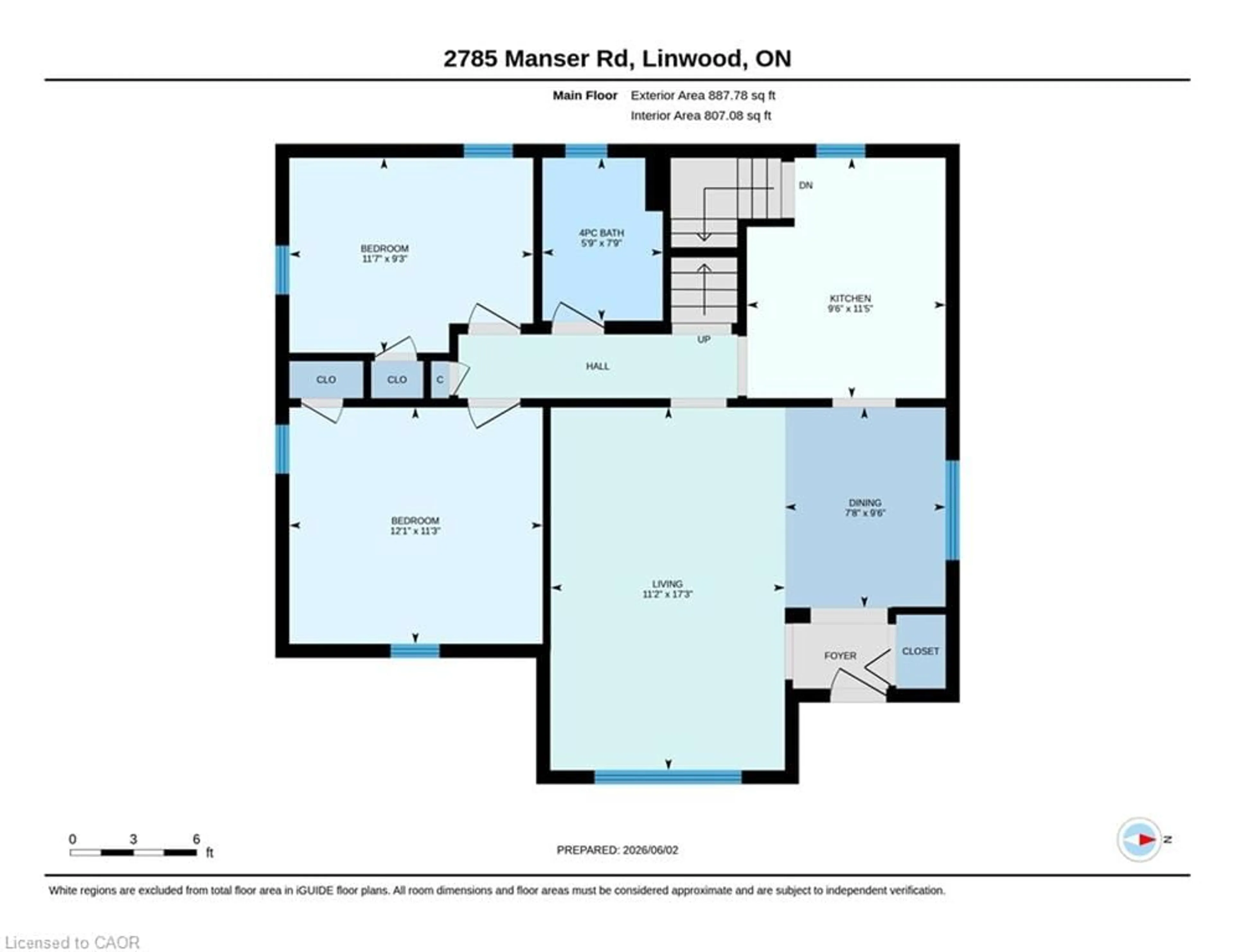 Floor plan for 2785 Manser Rd, Millbank Ontario N0K 1L0