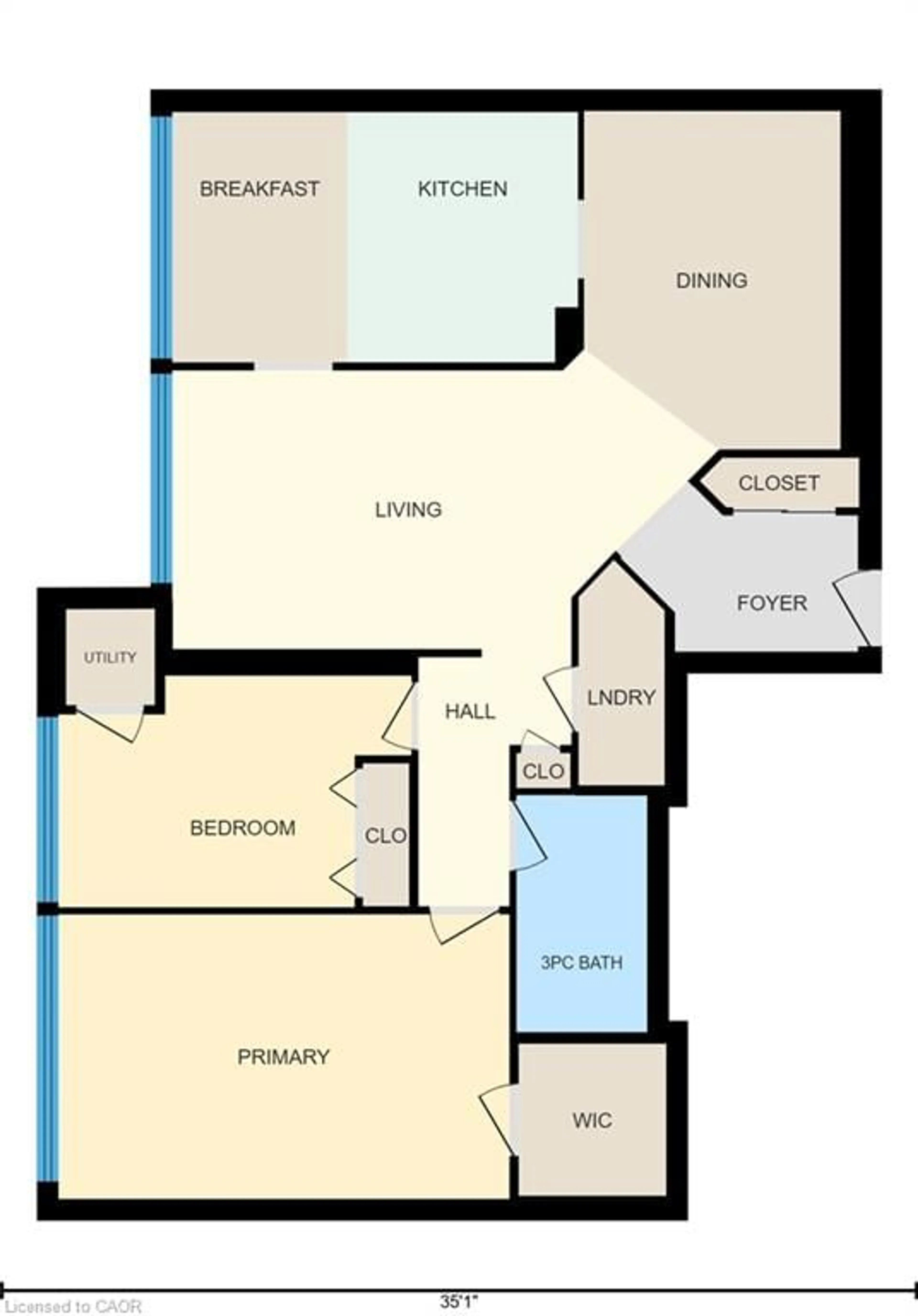 Floor plan for 6 Willow St #507, Waterloo Ontario N2J 4S3