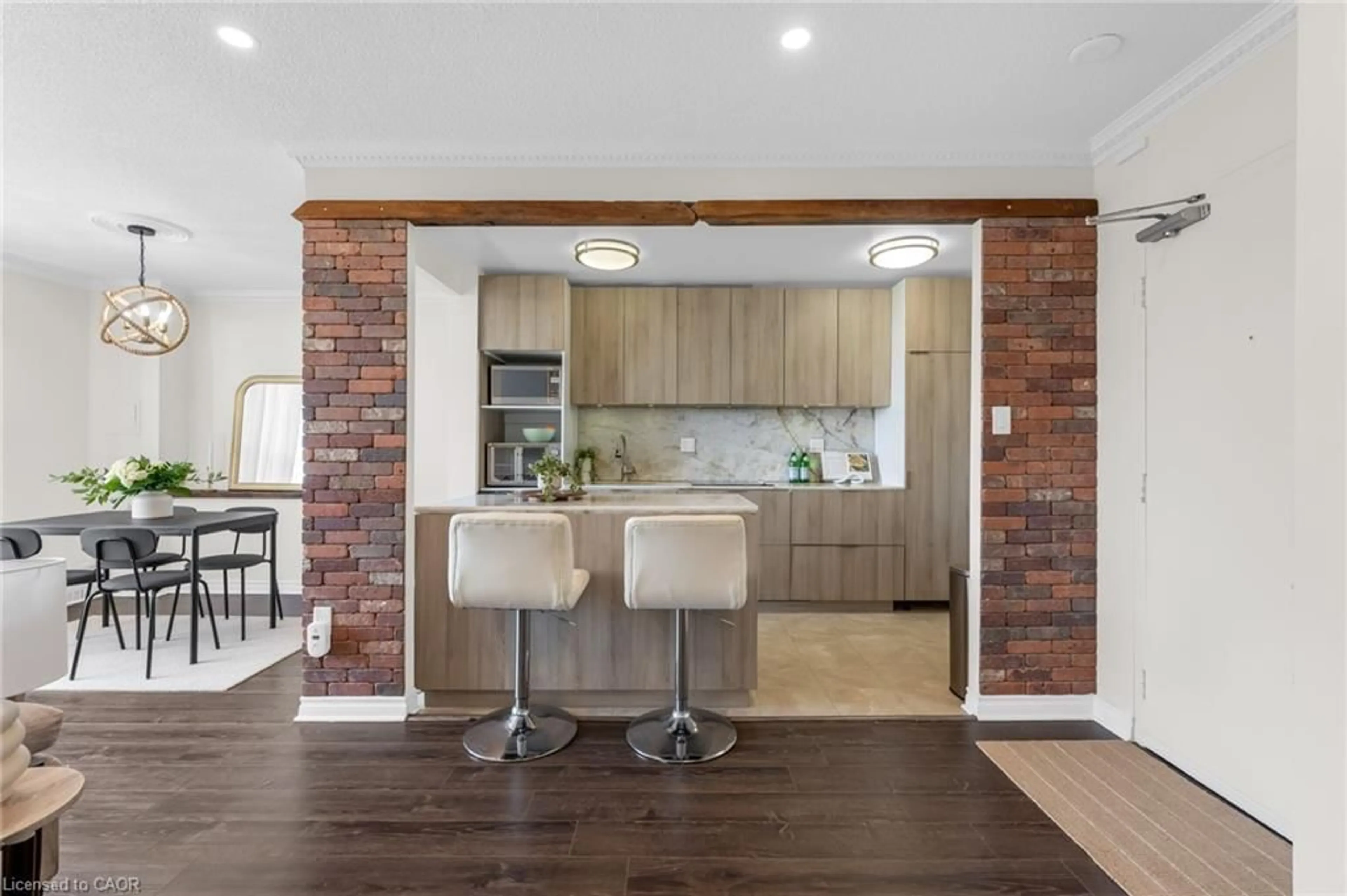 Open concept kitchen, unknown for 1964 Main St #1508, Hamilton Ontario L8S 1J5