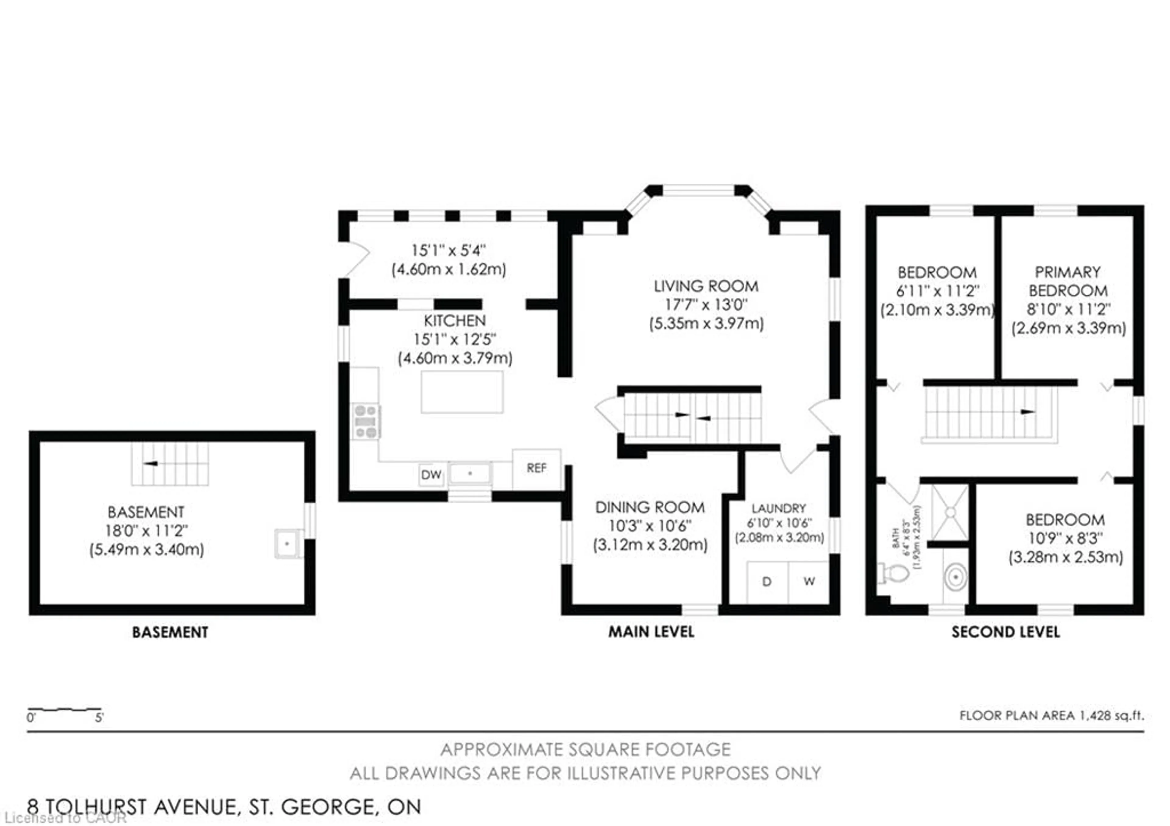 Floor plan for 8 Tolhurst Ave, St. George Ontario N0E 1N0