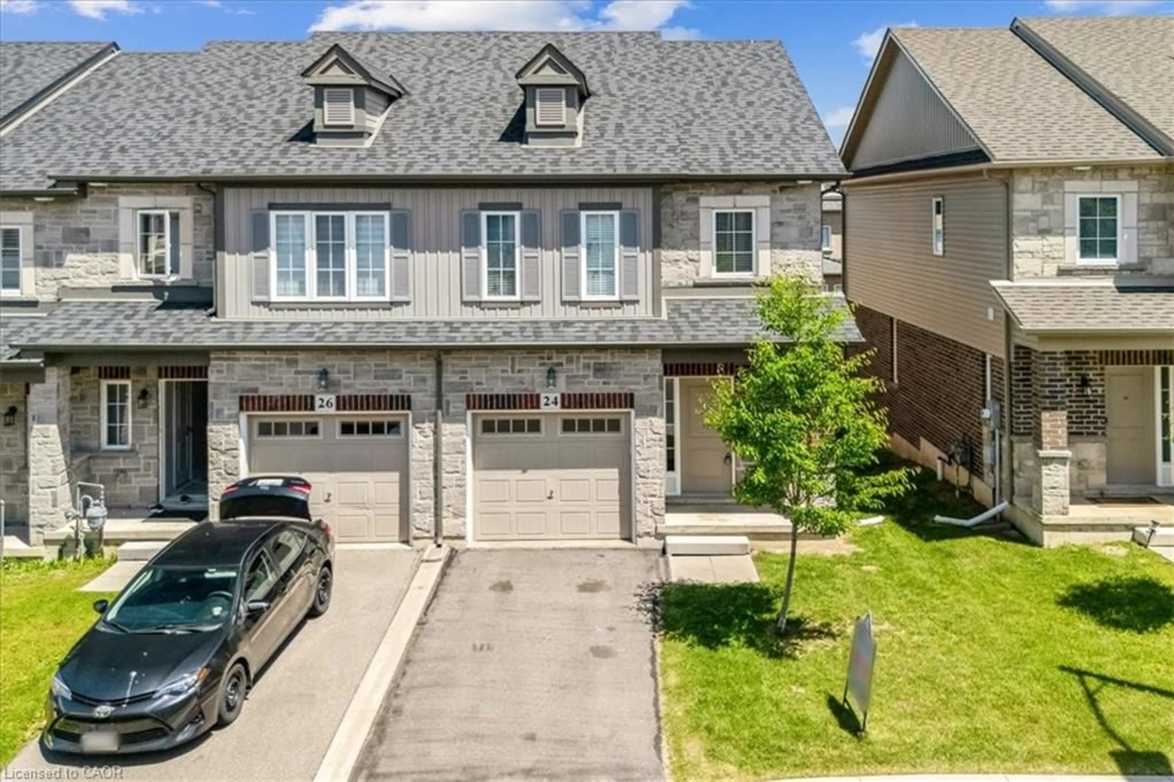 A pic from outside/outdoor area/front of a property/back of a property/a pic from drone, street for 24 Cleland Ave, Ancaster Ontario L9K 0J9