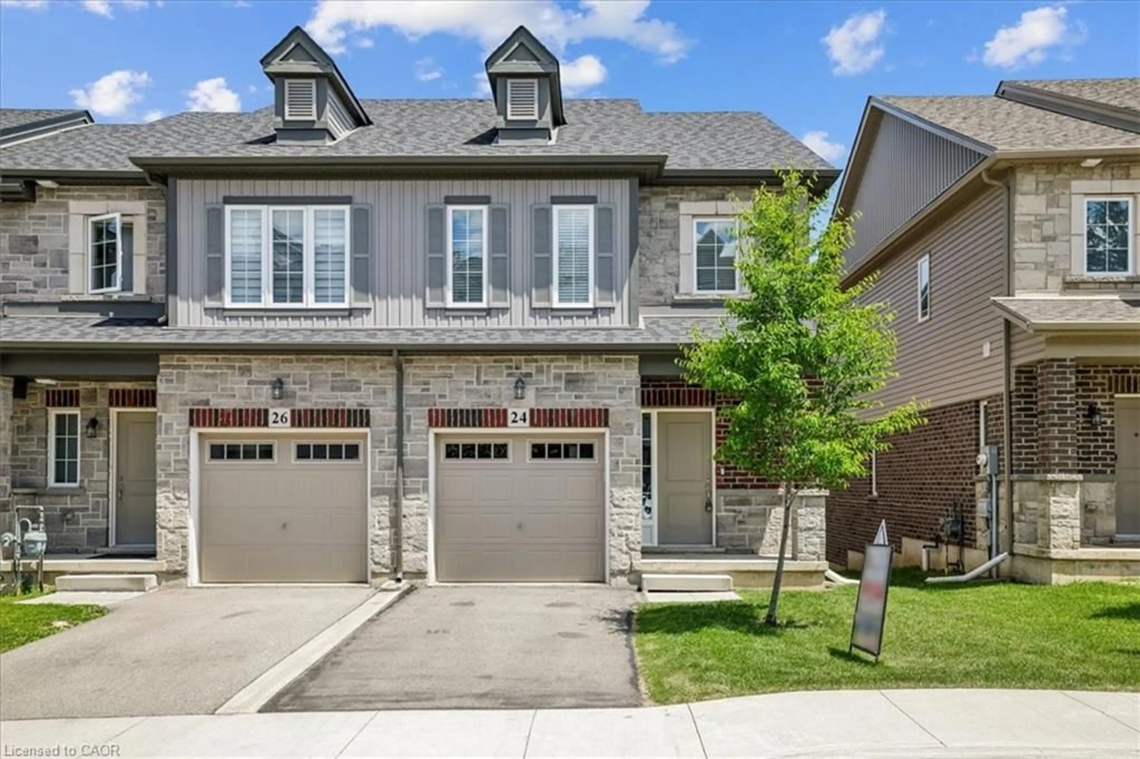 Home with brick exterior material, street for 24 Cleland Ave, Ancaster Ontario L9K 0J9