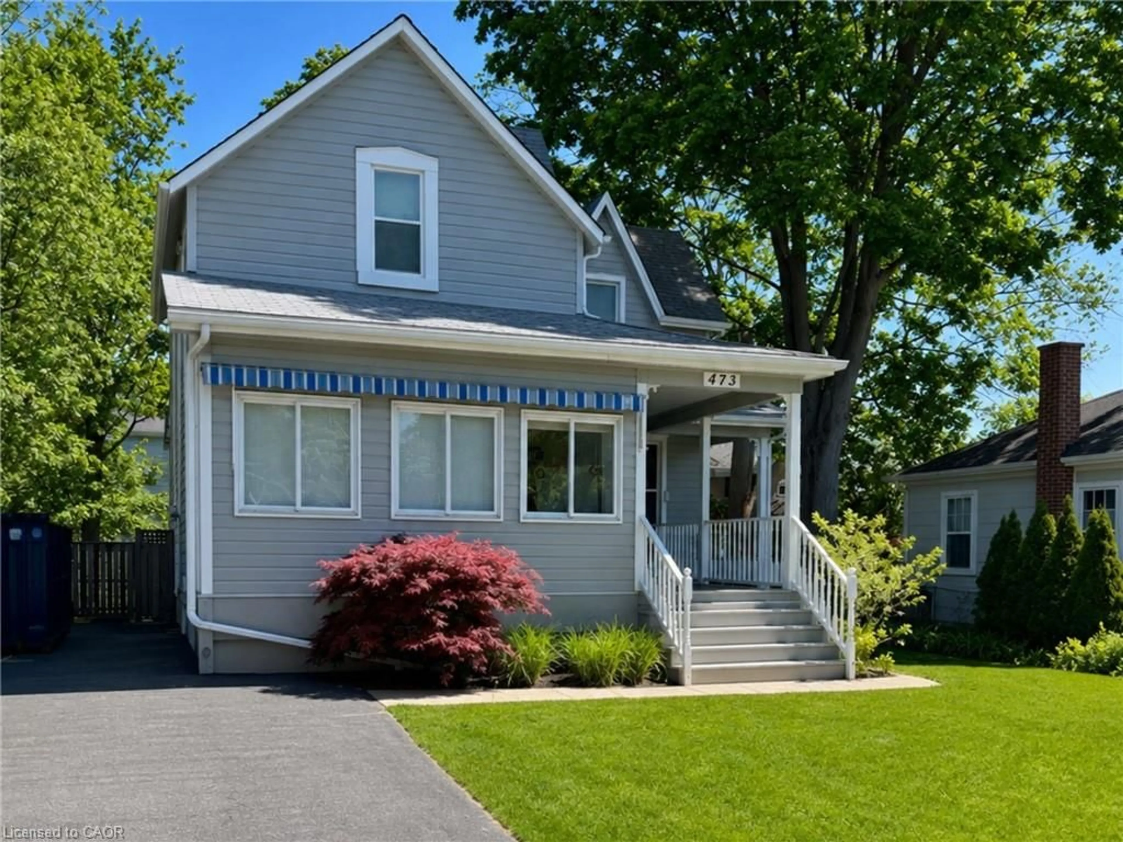 Home with vinyl exterior material, street for 473 Nelson Ave, Burlington Ontario L7S 1N4