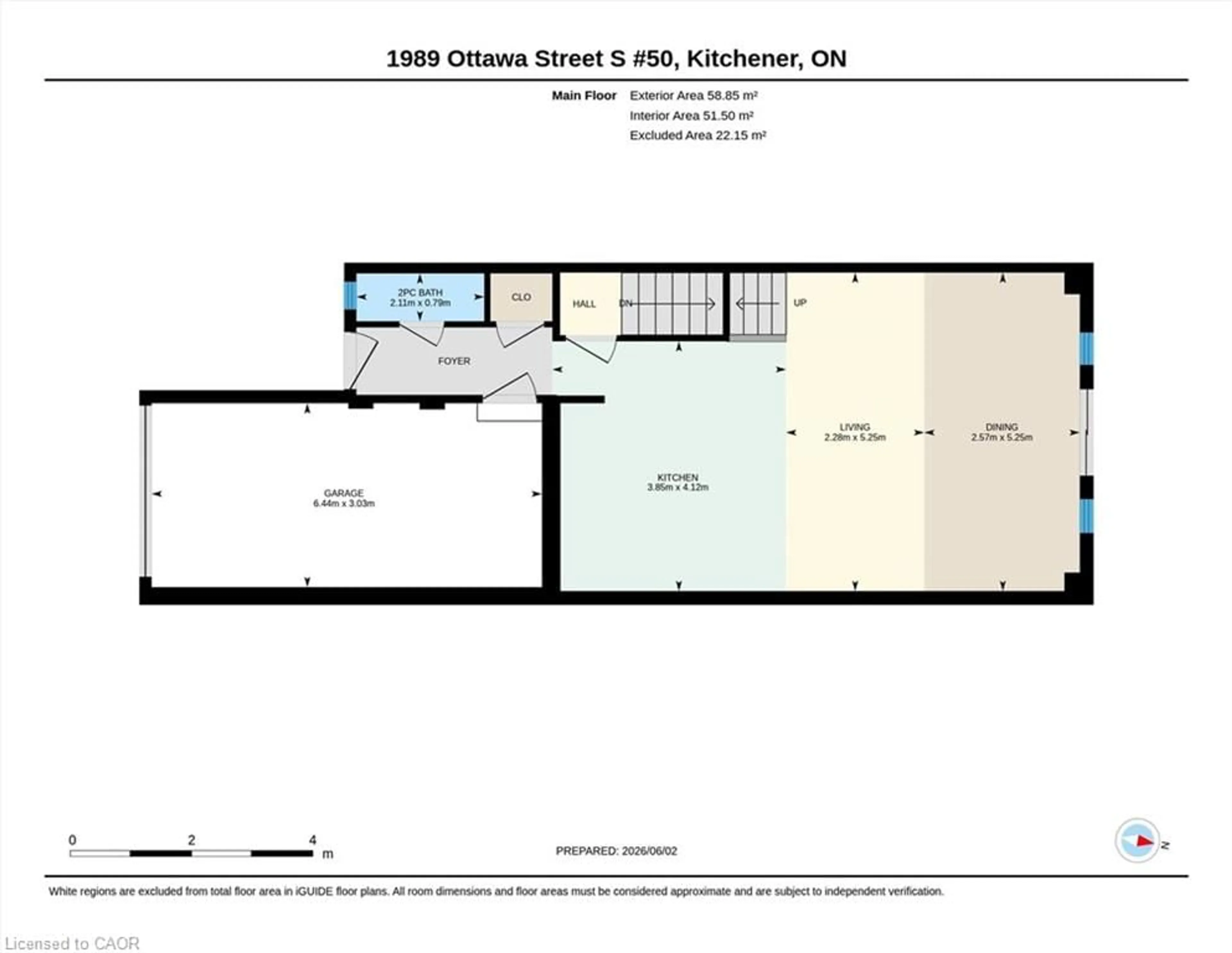 Floor plan for 1989 Ottawa St #50, Kitchener Ontario N2E 0G7