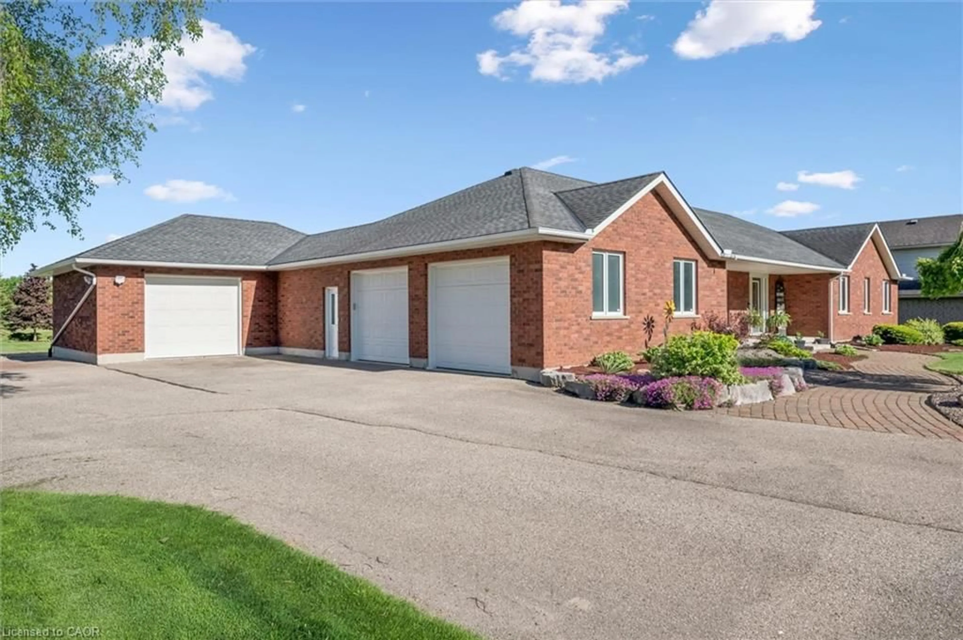 Home with brick exterior material, street for 7189 Ariss Valley Rd, Ariss Ontario N0B 1B0