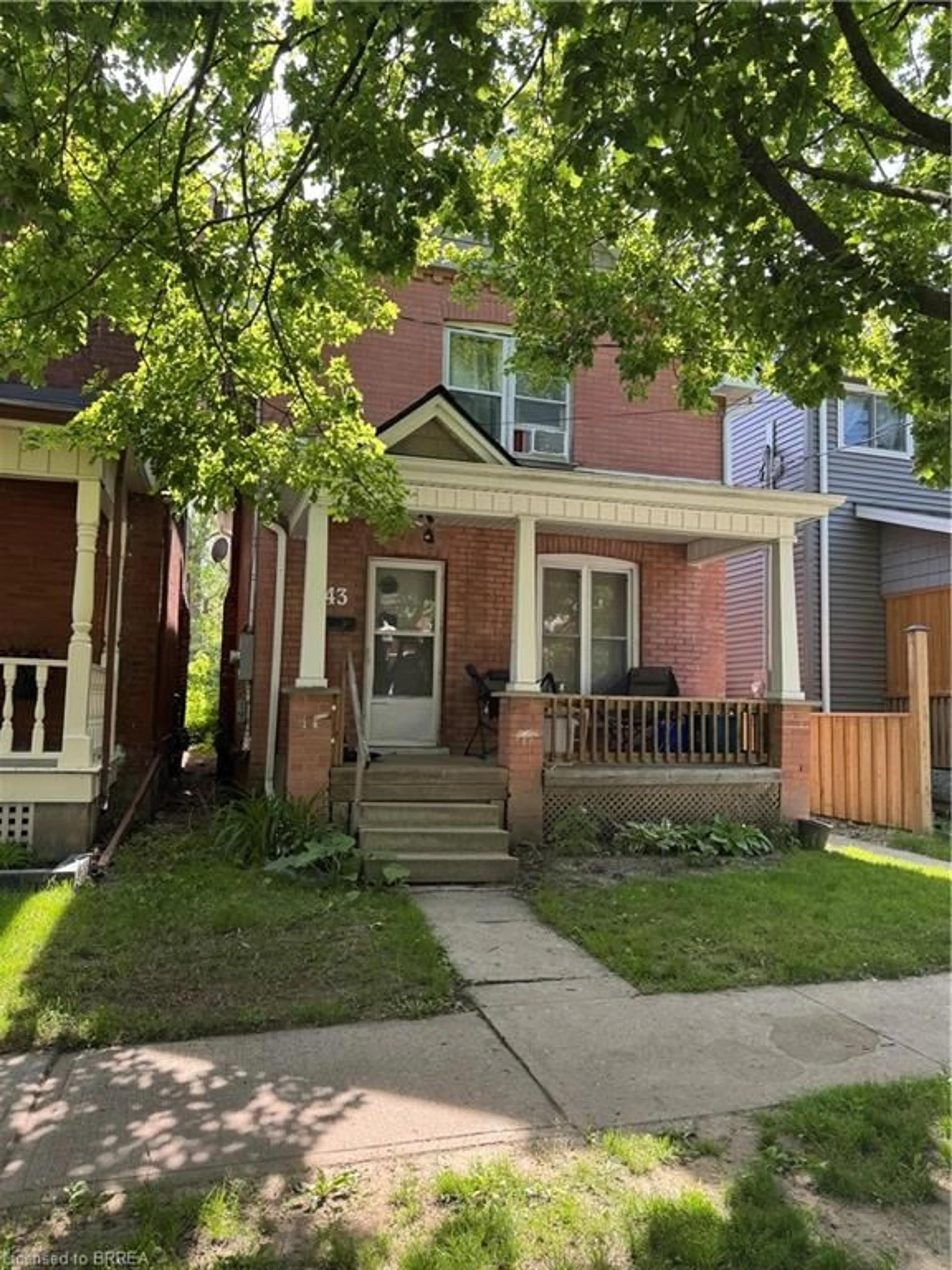 Home with brick exterior material, street for 43 Huron St, Brantford Ontario N3S 2J5