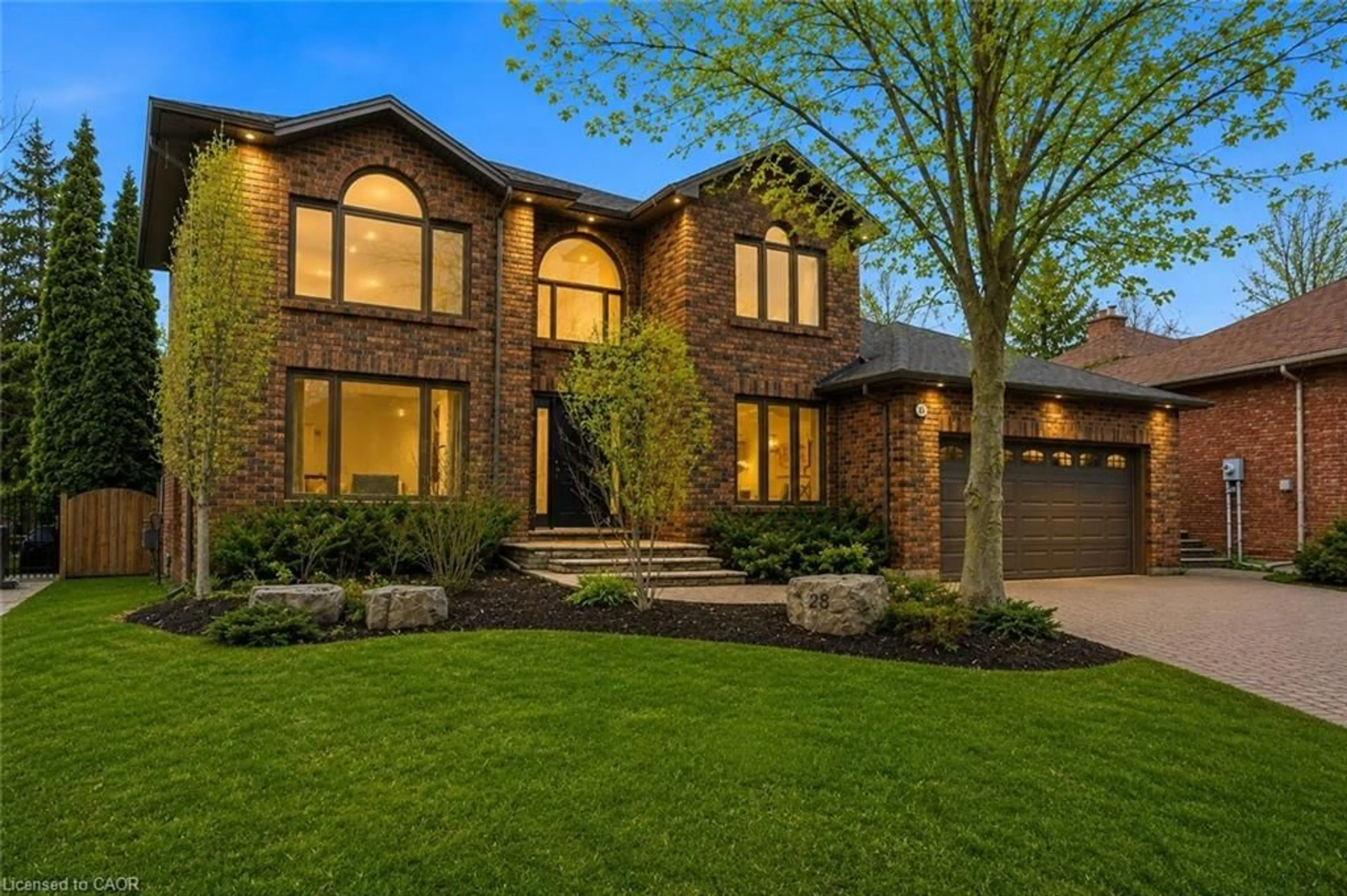 Home with brick exterior material, street for 28 Deerview Ave, Ancaster Ontario L9G 4R8