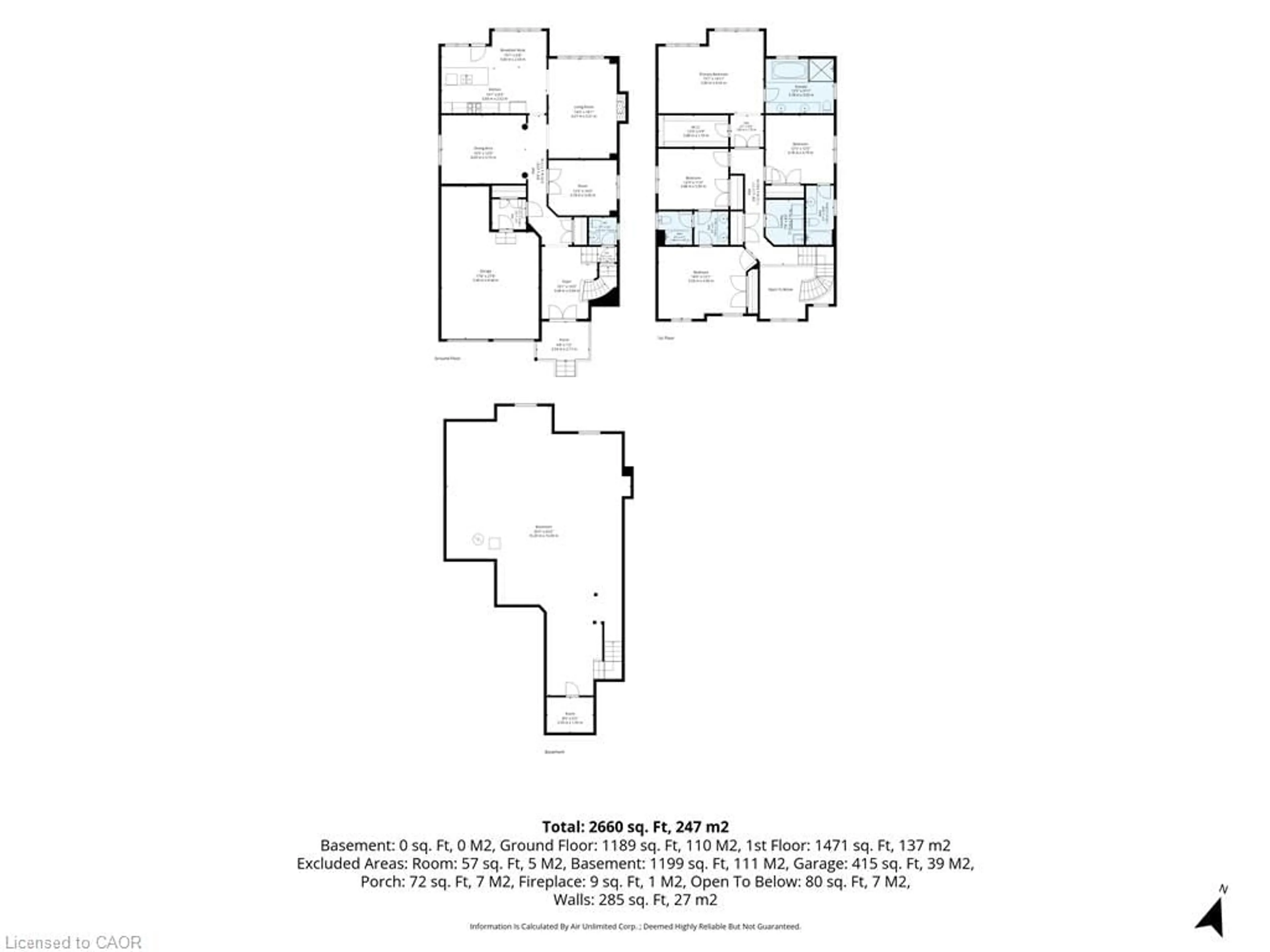 Floor plan for 144 Gold Park Glen&, Essa Ontario L3W 0L9