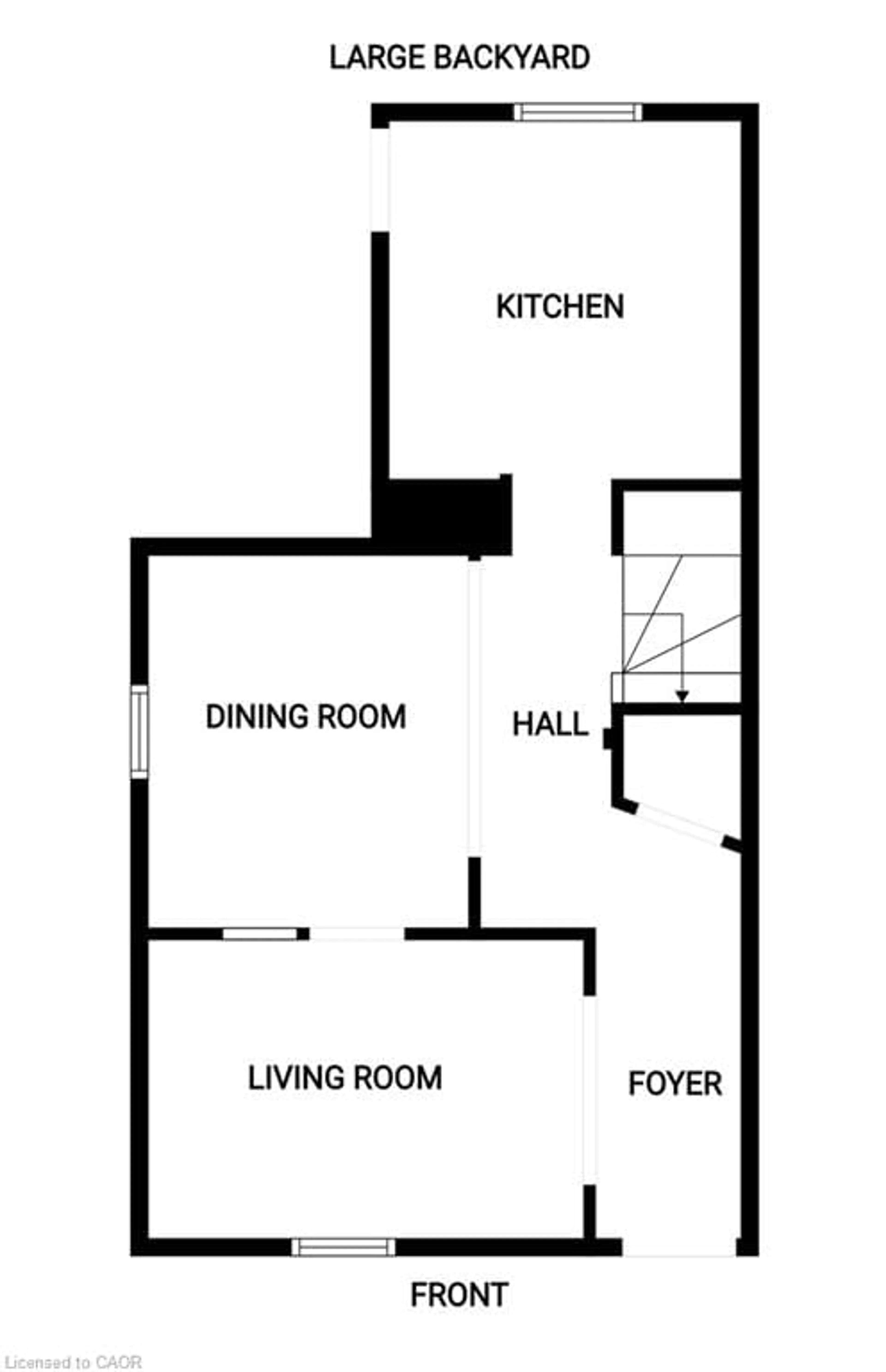 Floor plan for 12 Wood St, Hamilton Ontario L8L 1E9