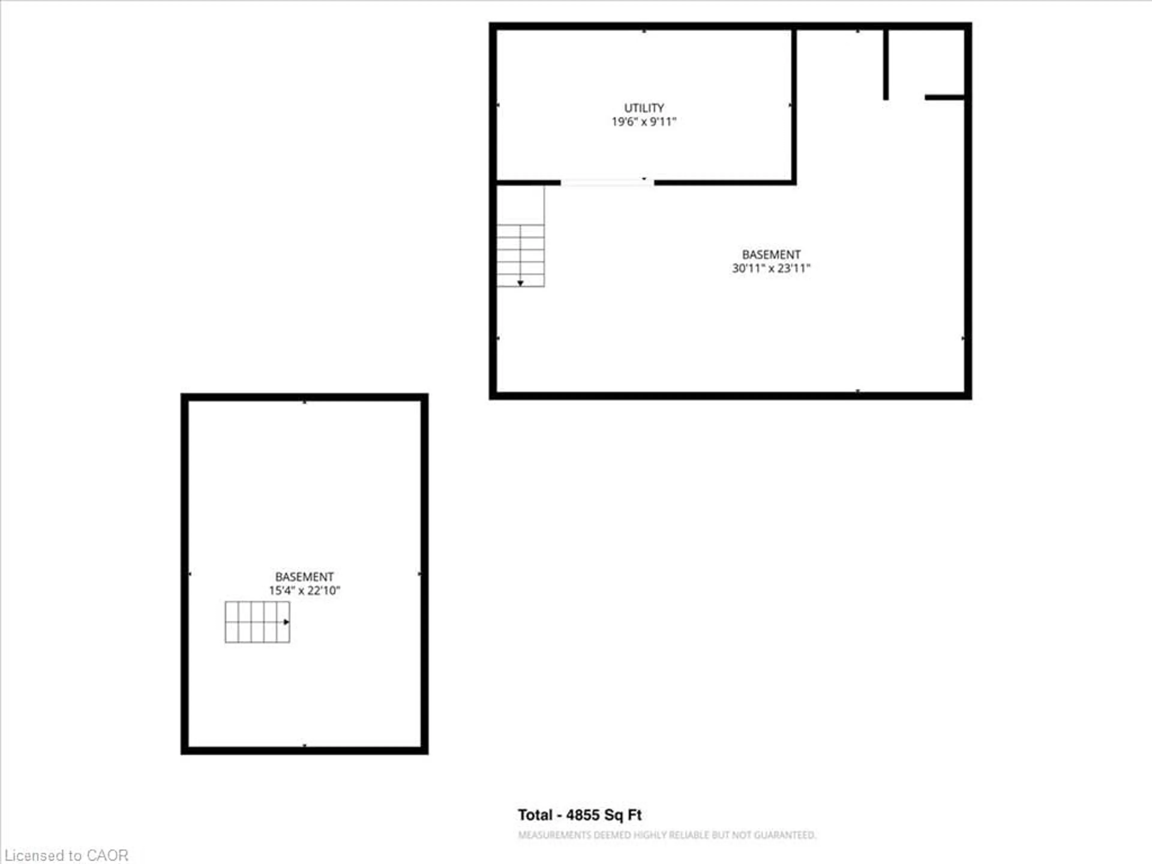 Floor plan for 311 Brock Rd, Hamilton Ontario L9H 5H4