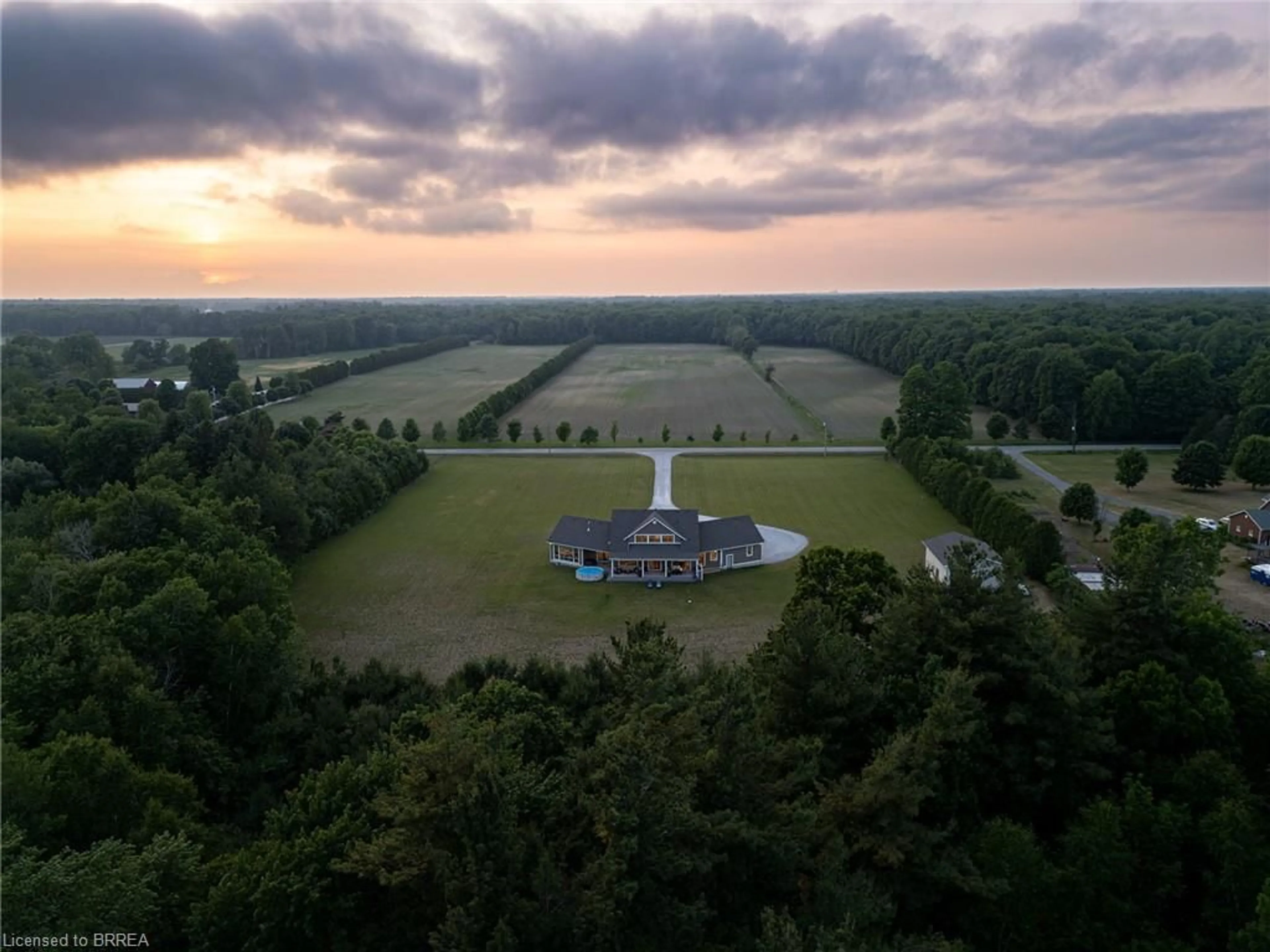 A pic from outside/outdoor area/front of a property/back of a property/a pic from drone, mountain view for 792 Charlotteville Road 8, Simcoe Ontario N3Y 4K5