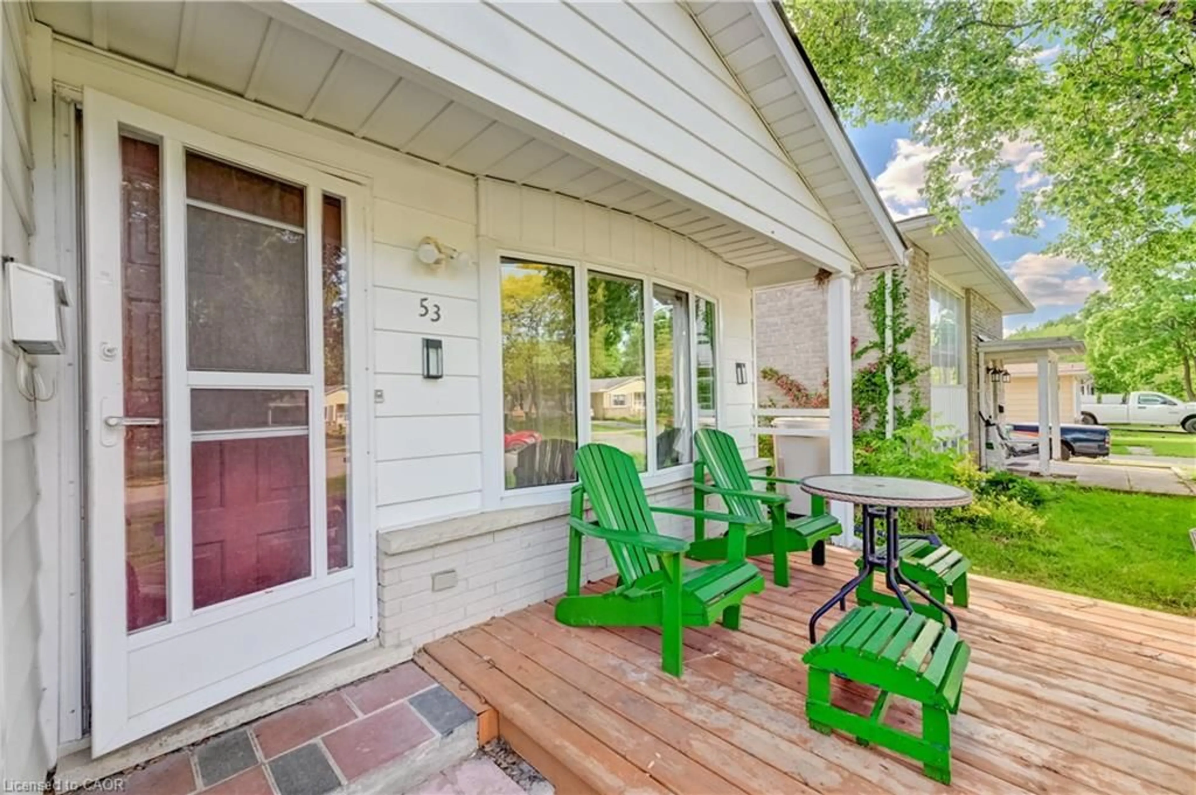 Patio, street for 53 Helene Cres, Waterloo Ontario N2L 5B6