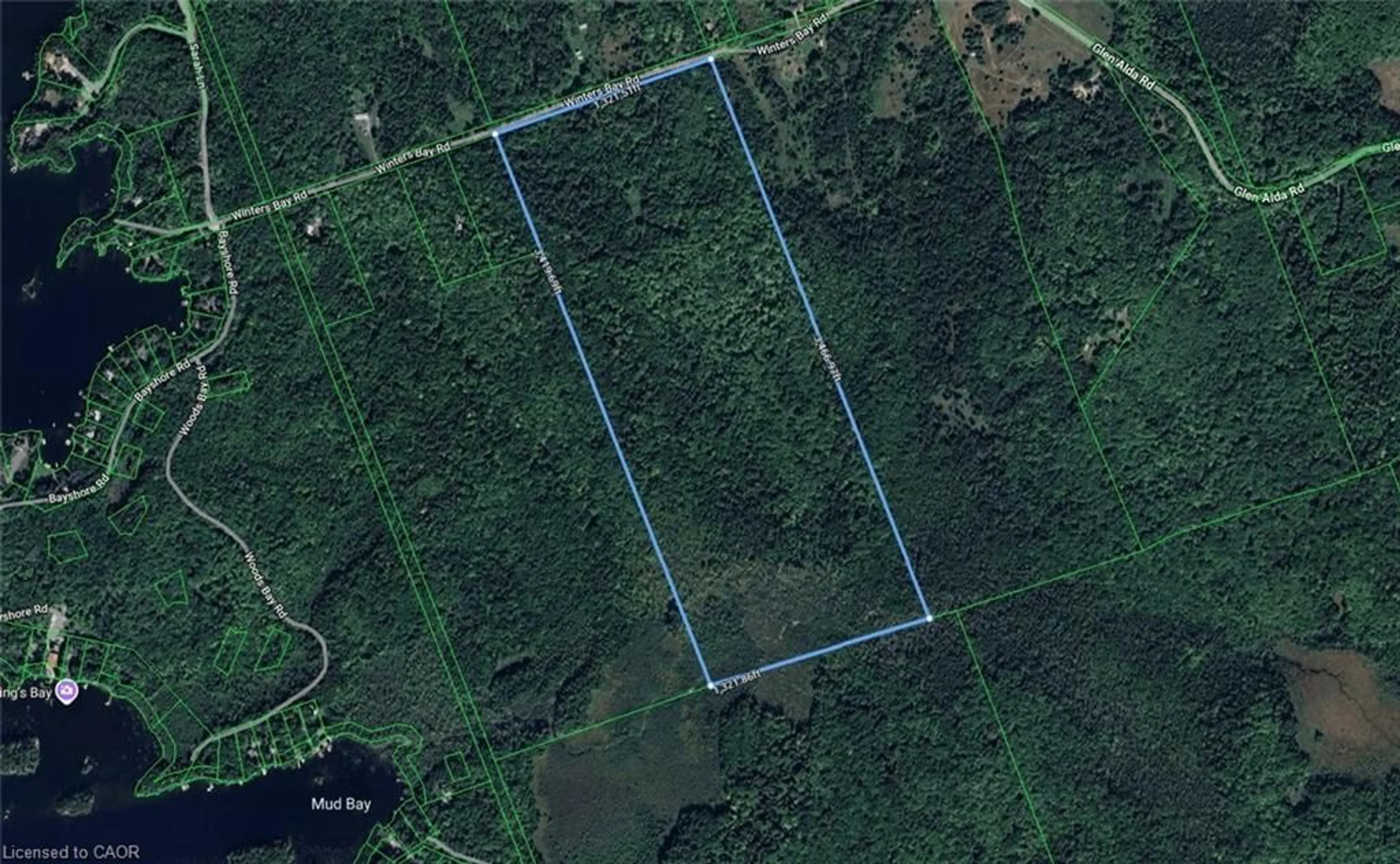 Picture of a map for 0 Winter's Bay Rd, Apsley Ontario K0L 1A0
