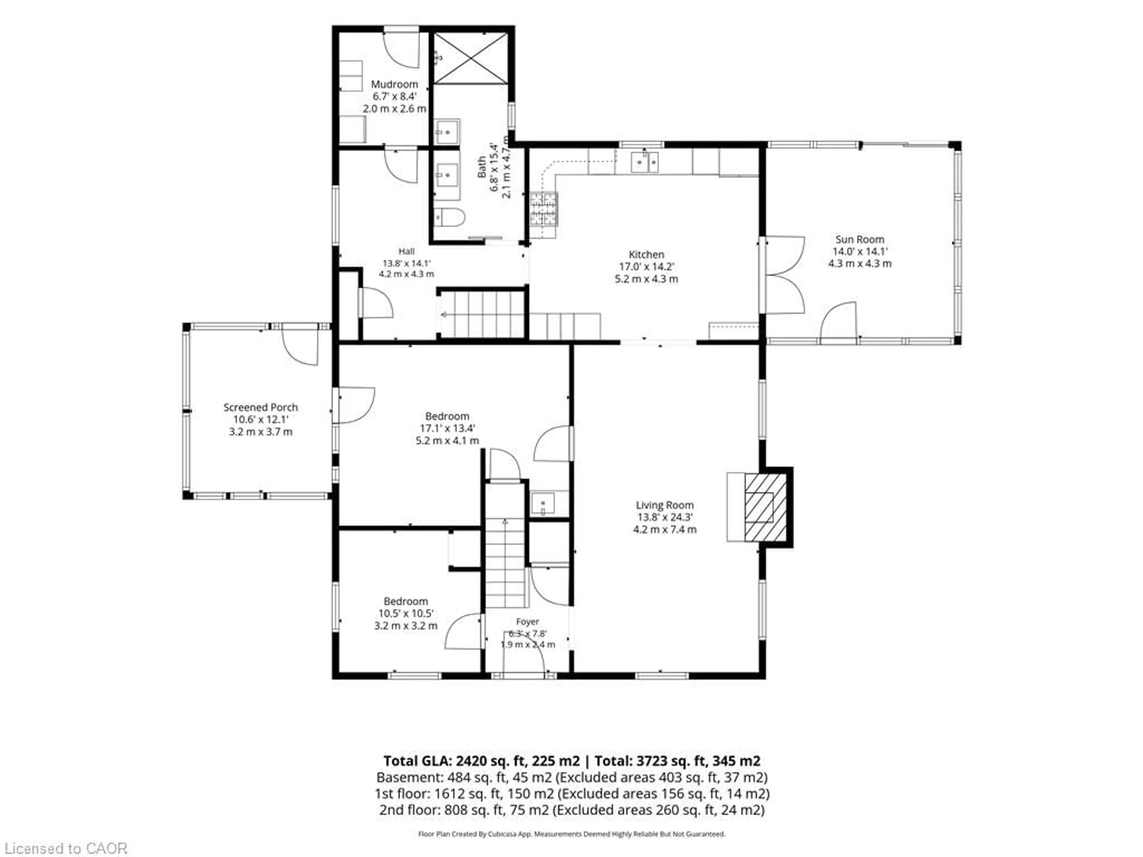 Floor plan for 960 Windham East Quarter Line Rd, Simcoe Ontario N3Y 4K3
