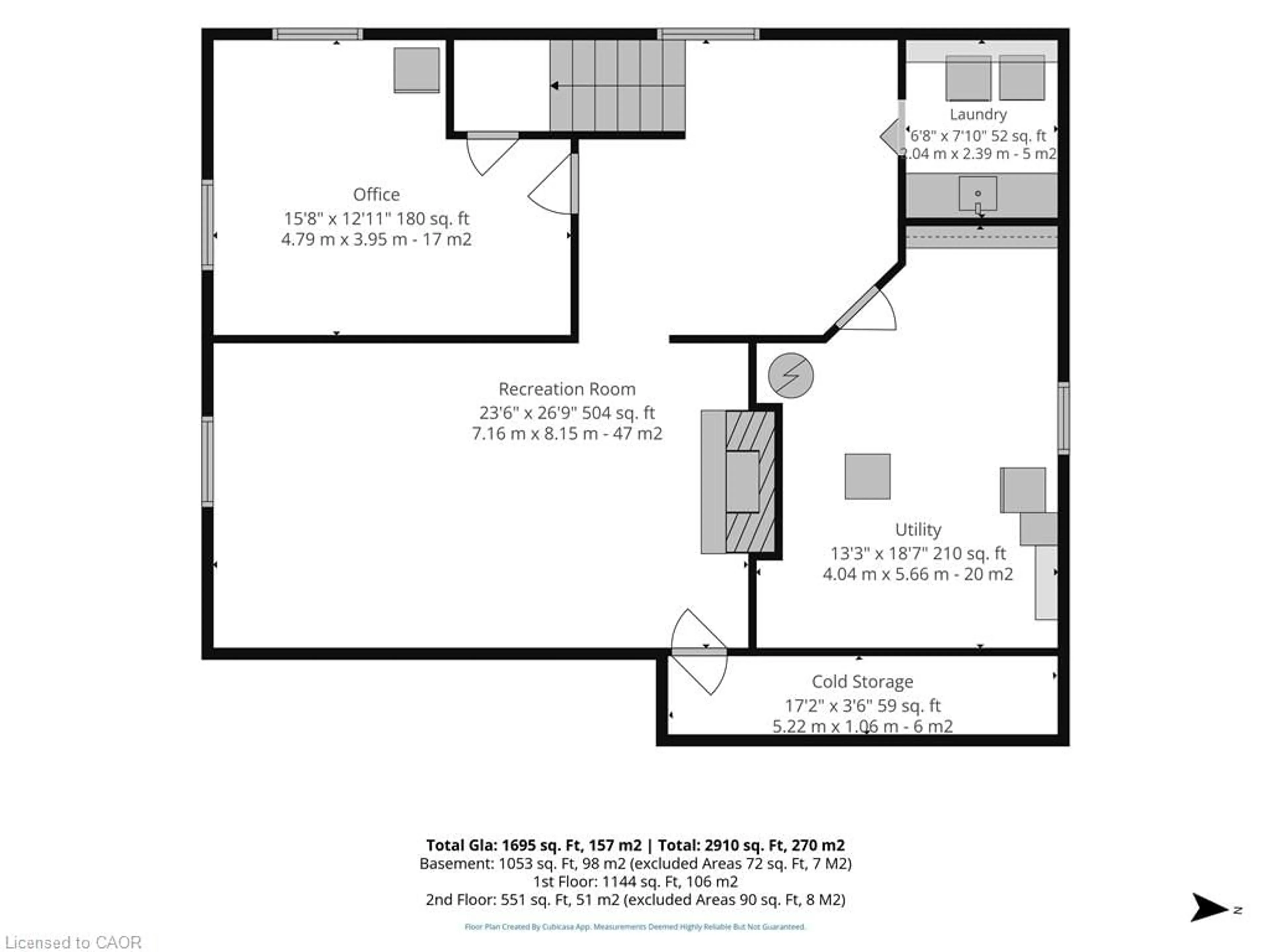Floor plan for 320 Queen St, Delhi Ontario N4B 2L1
