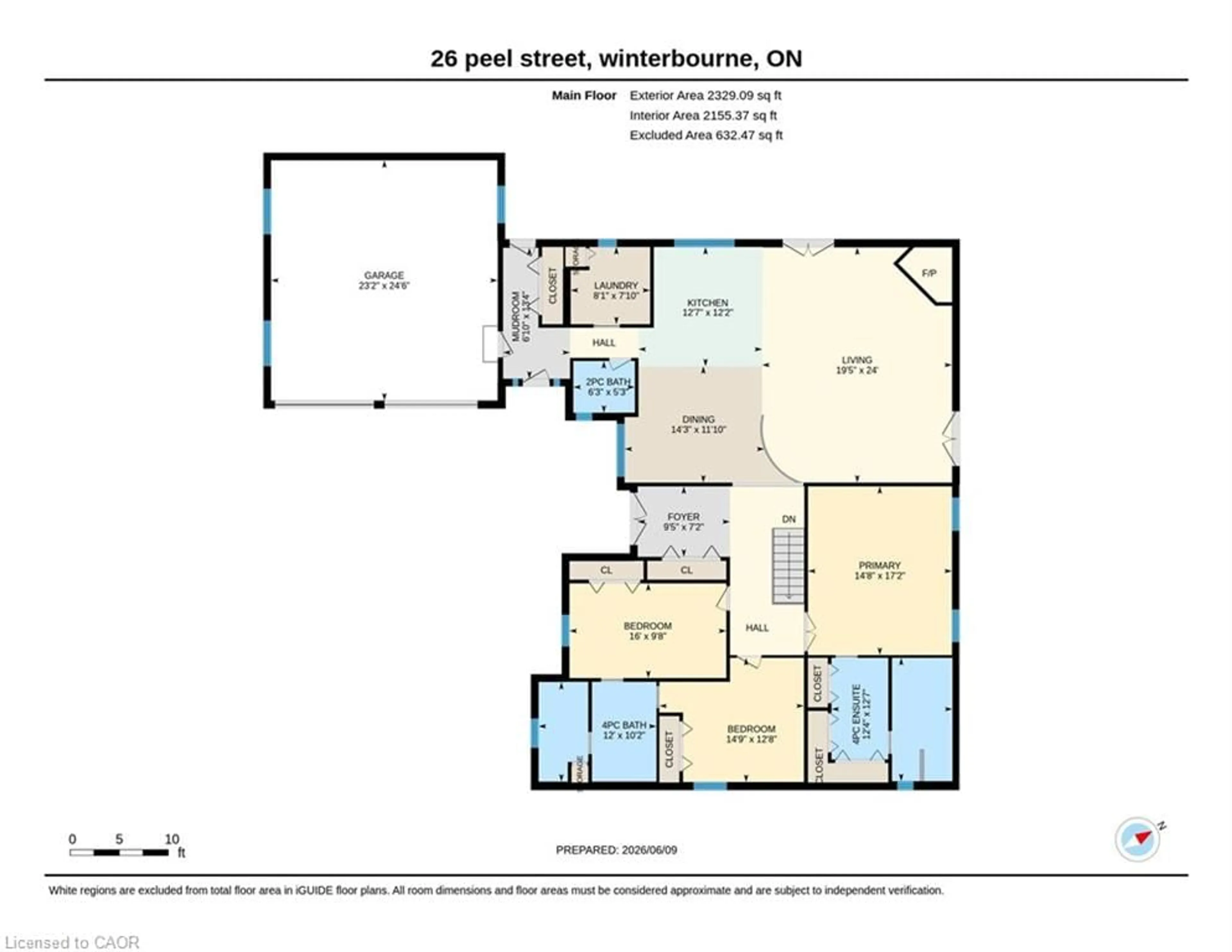 Floor plan for 26 Peel St, Woolwich Ontario N0B 2V0