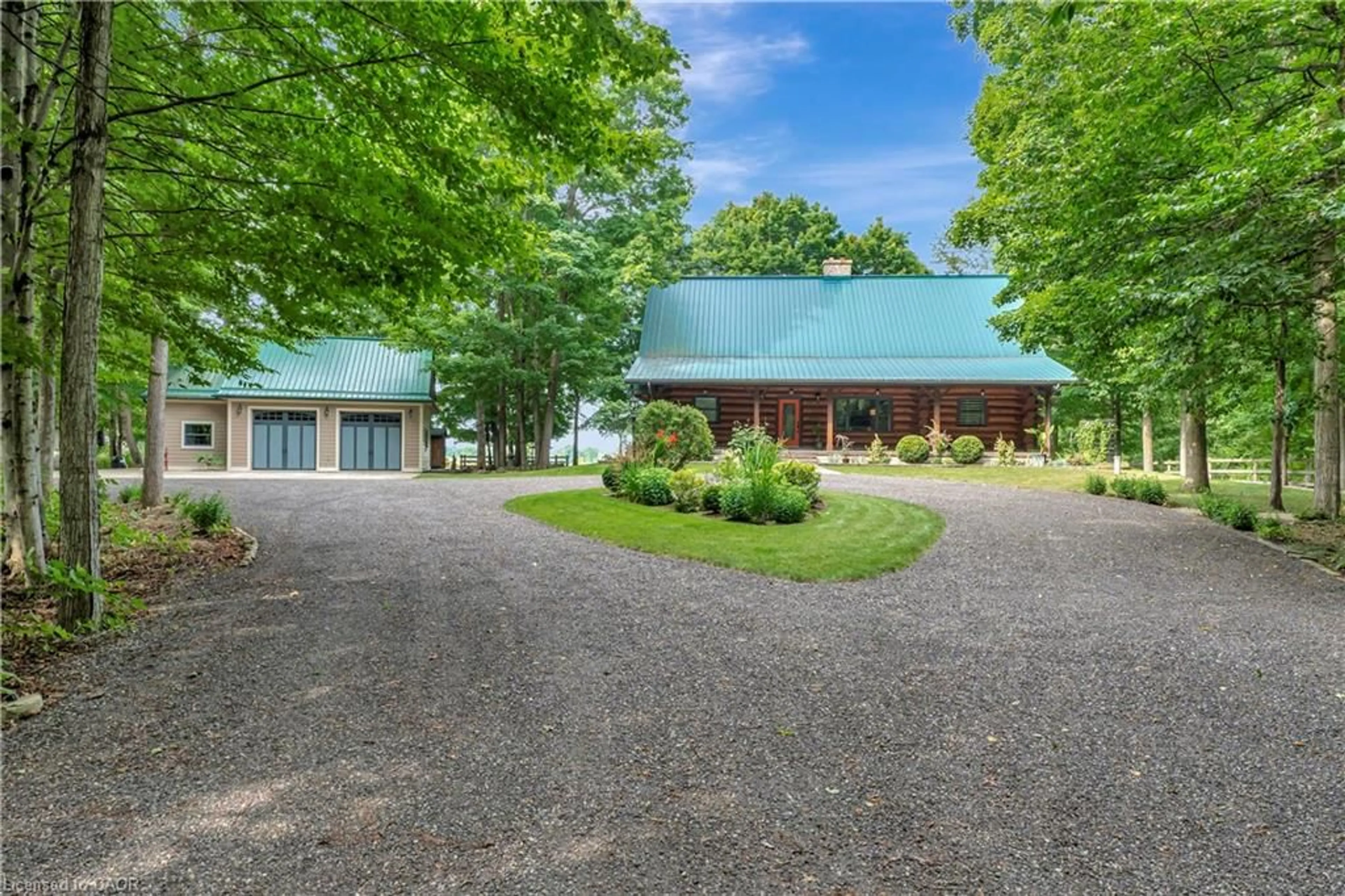 A pic from outside/outdoor area/front of a property/back of a property/a pic from drone, water/lake/river/ocean view for 8036 Wellington Rd 7, Moorefield Ontario N0G 2K0