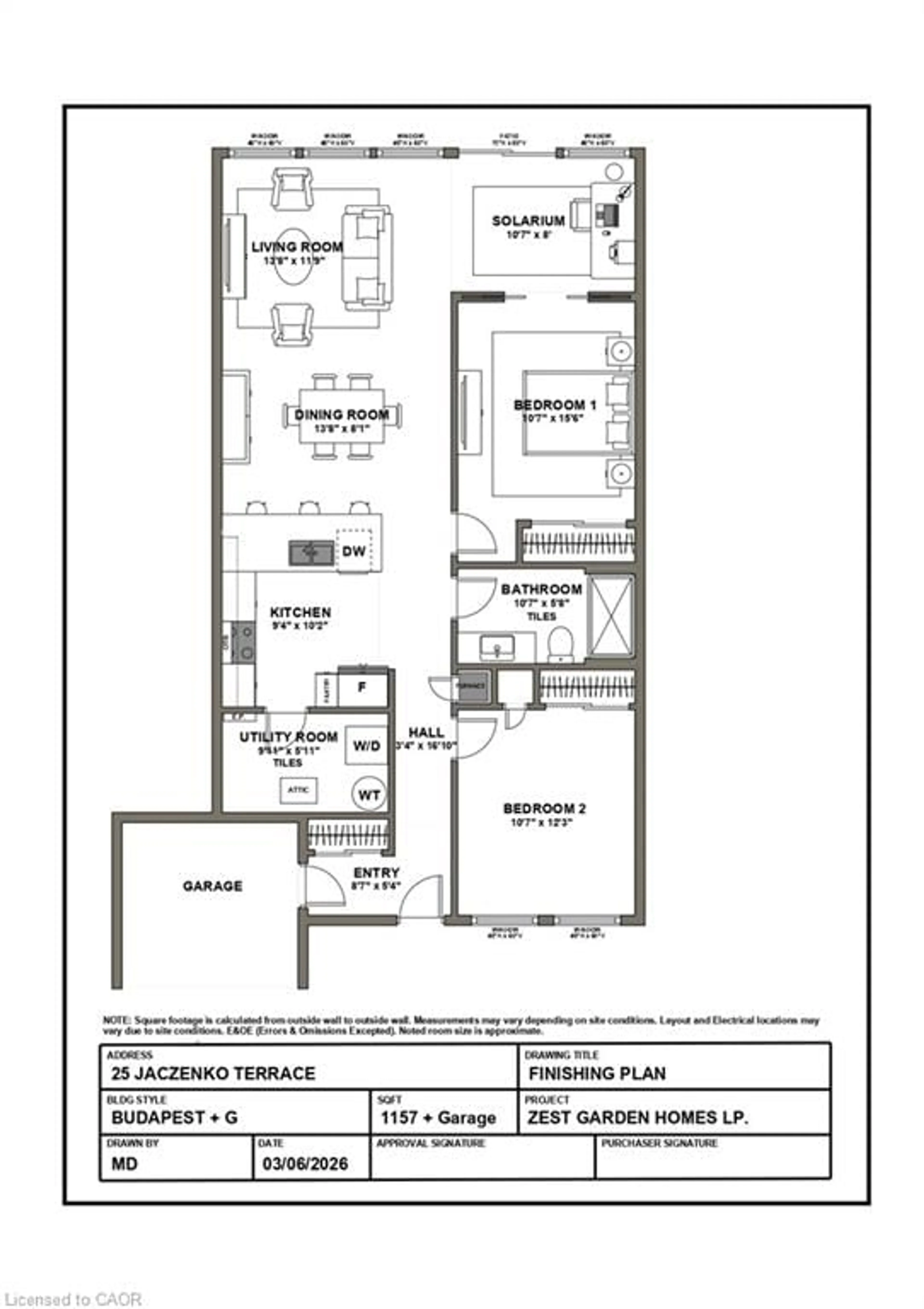 Floor plan for 25 Jaczenko Terr, Hamilton Ontario L9B 1T8