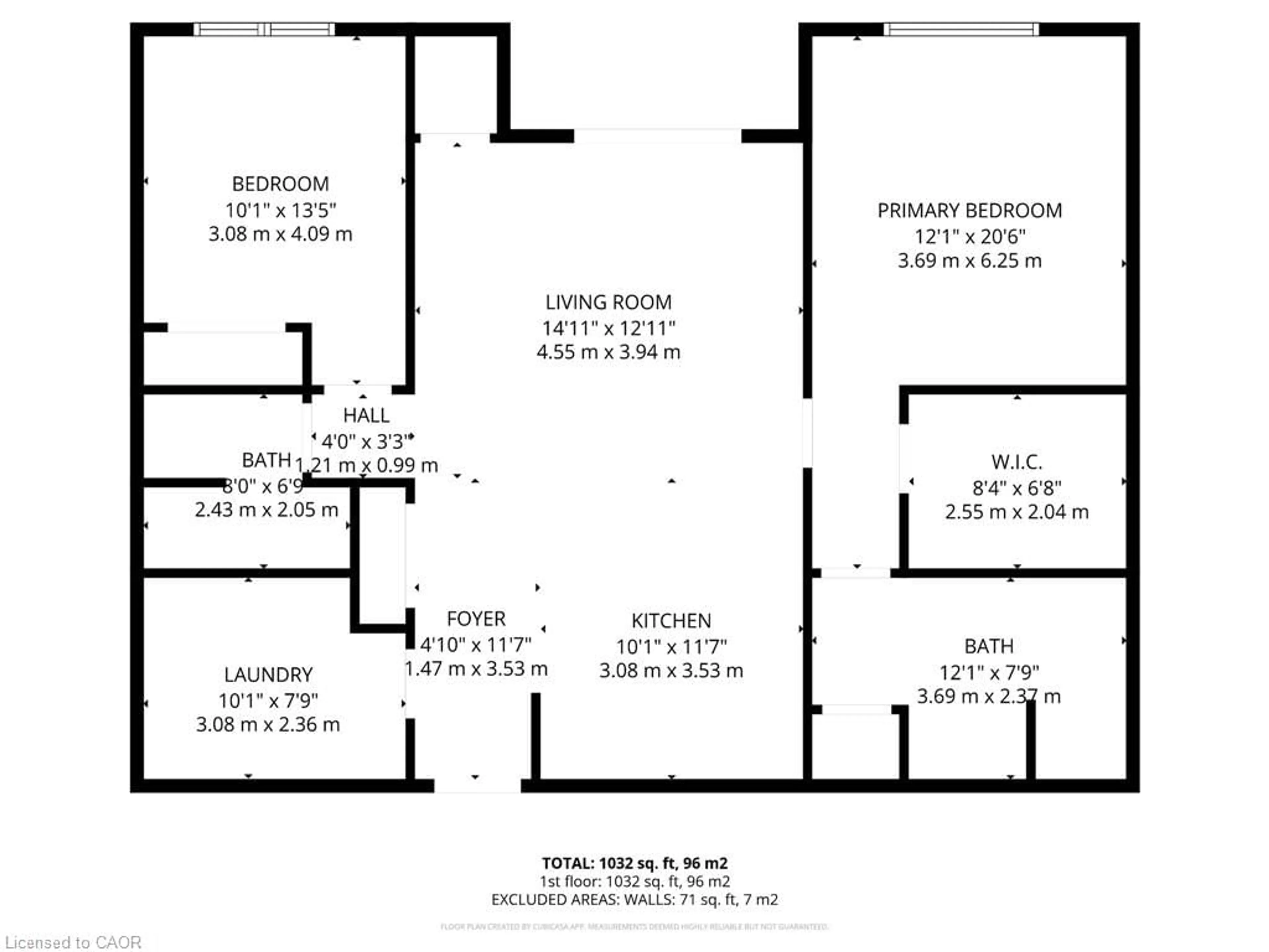 Floor plan for 26 Wellington St #404, St. Catharines Ontario L2R 6Y8