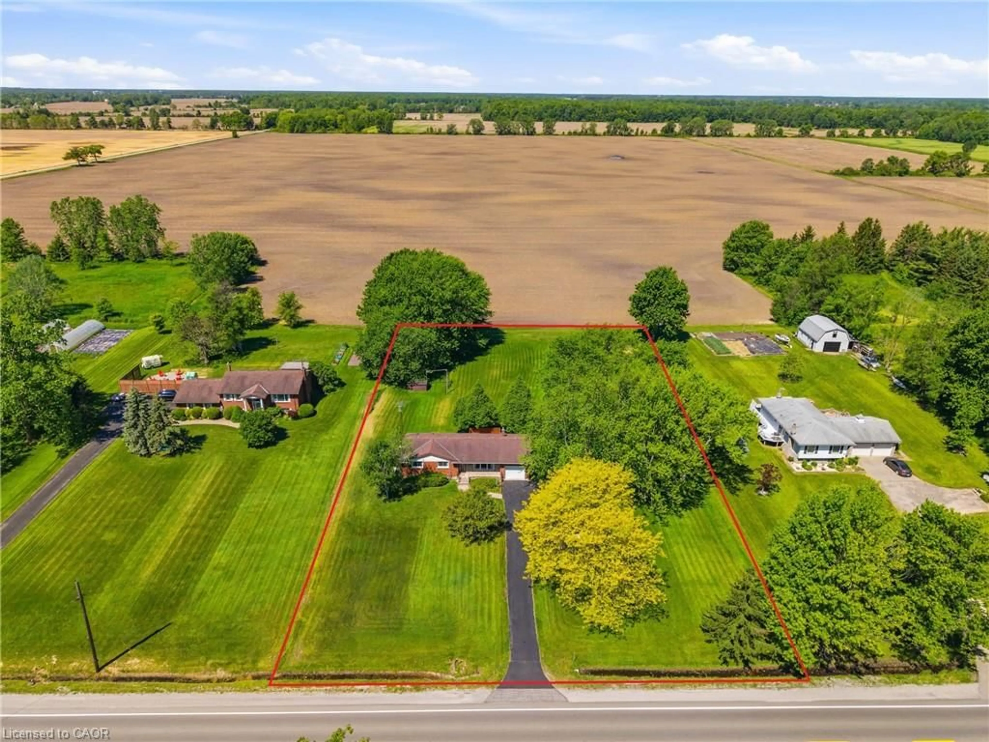 A pic from outside/outdoor area/front of a property/back of a property/a pic from drone, unknown for 42014 Hwy 3, Fenwick Ontario L0S 1V0