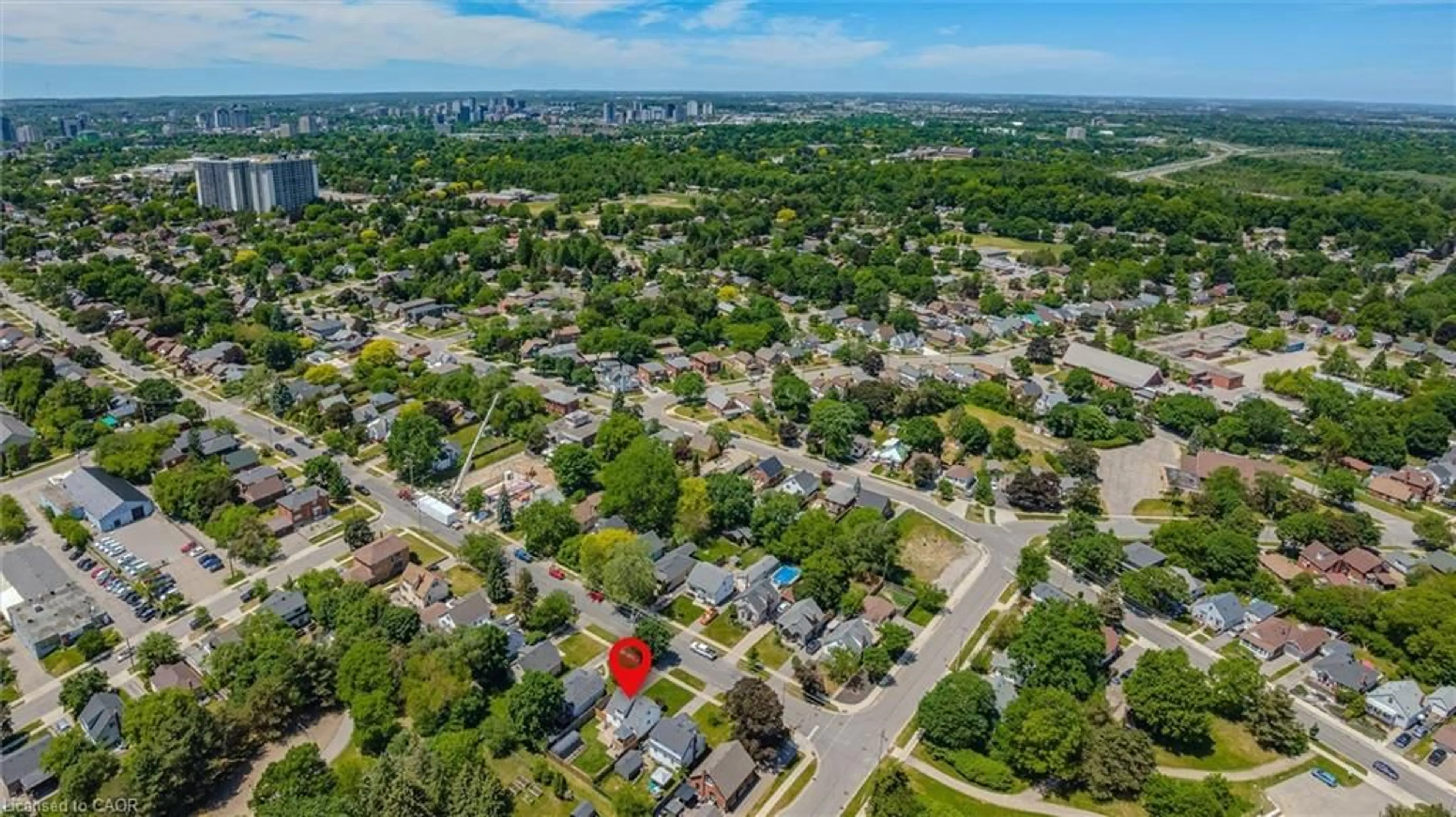 A pic from outside/outdoor area/front of a property/back of a property/a pic from drone, street for 347 Blucher Blvd, Kitchener Ontario N2H 5W1