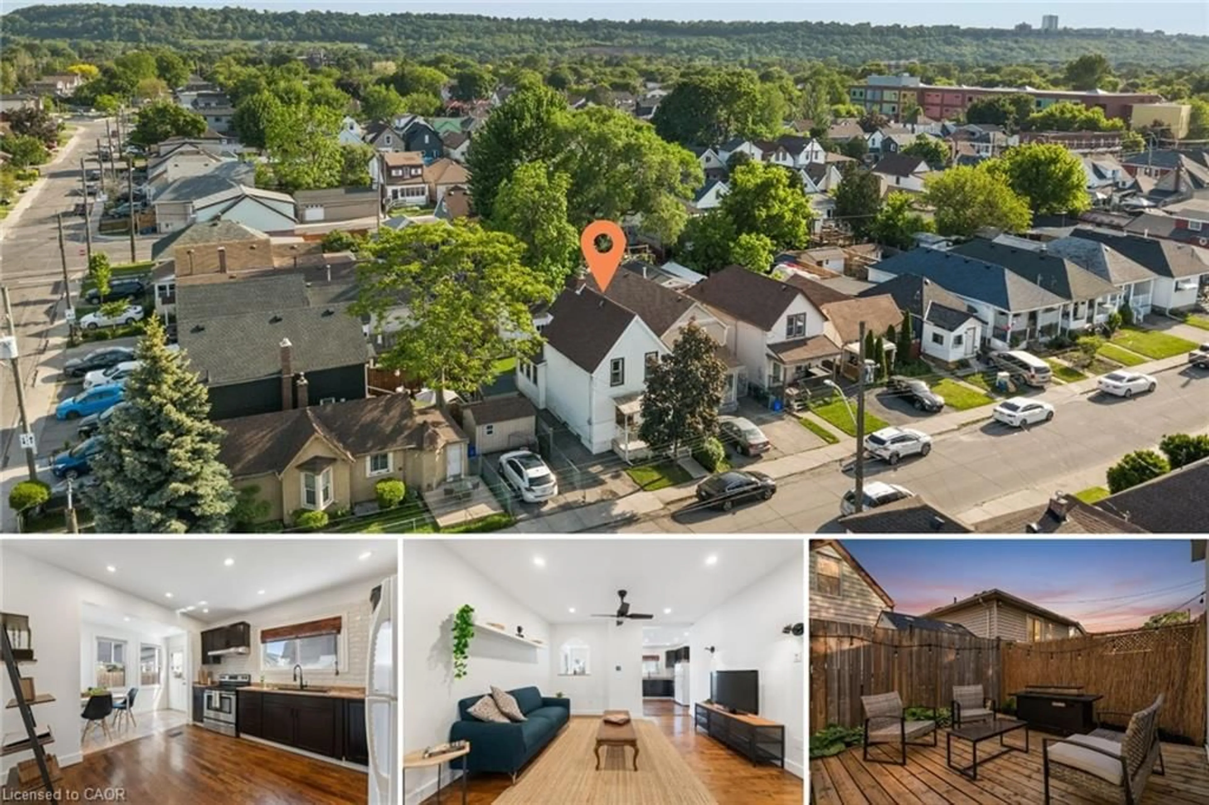 A pic from outside/outdoor area/front of a property/back of a property/a pic from drone, city buildings view from balcony for 160 Britannia Ave, Hamilton Ontario L8H 1X1