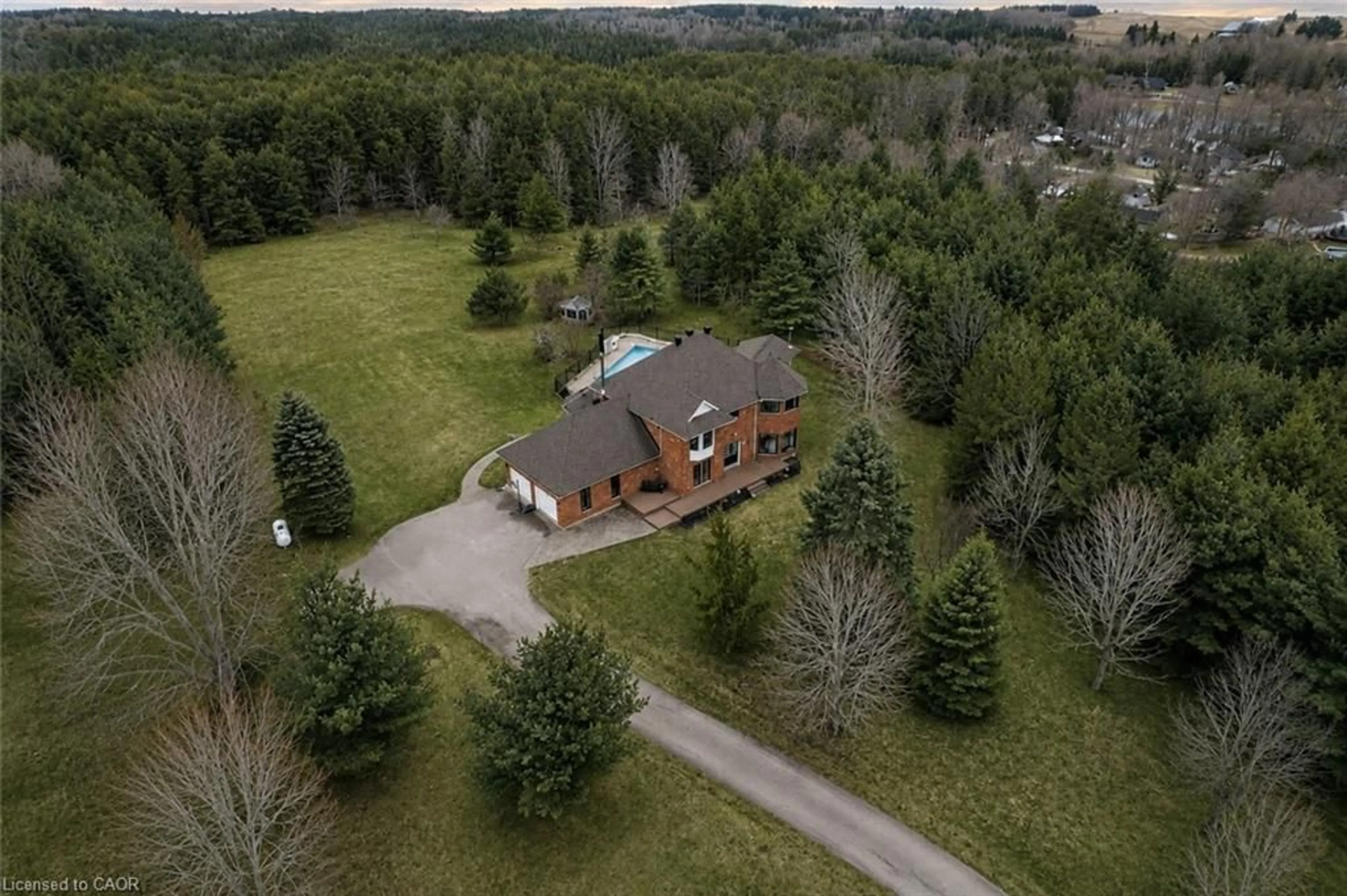 A pic from outside/outdoor area/front of a property/back of a property/a pic from drone, unknown for 9343 Wellington Rd 22, Wellington Ontario N0B 1Z0