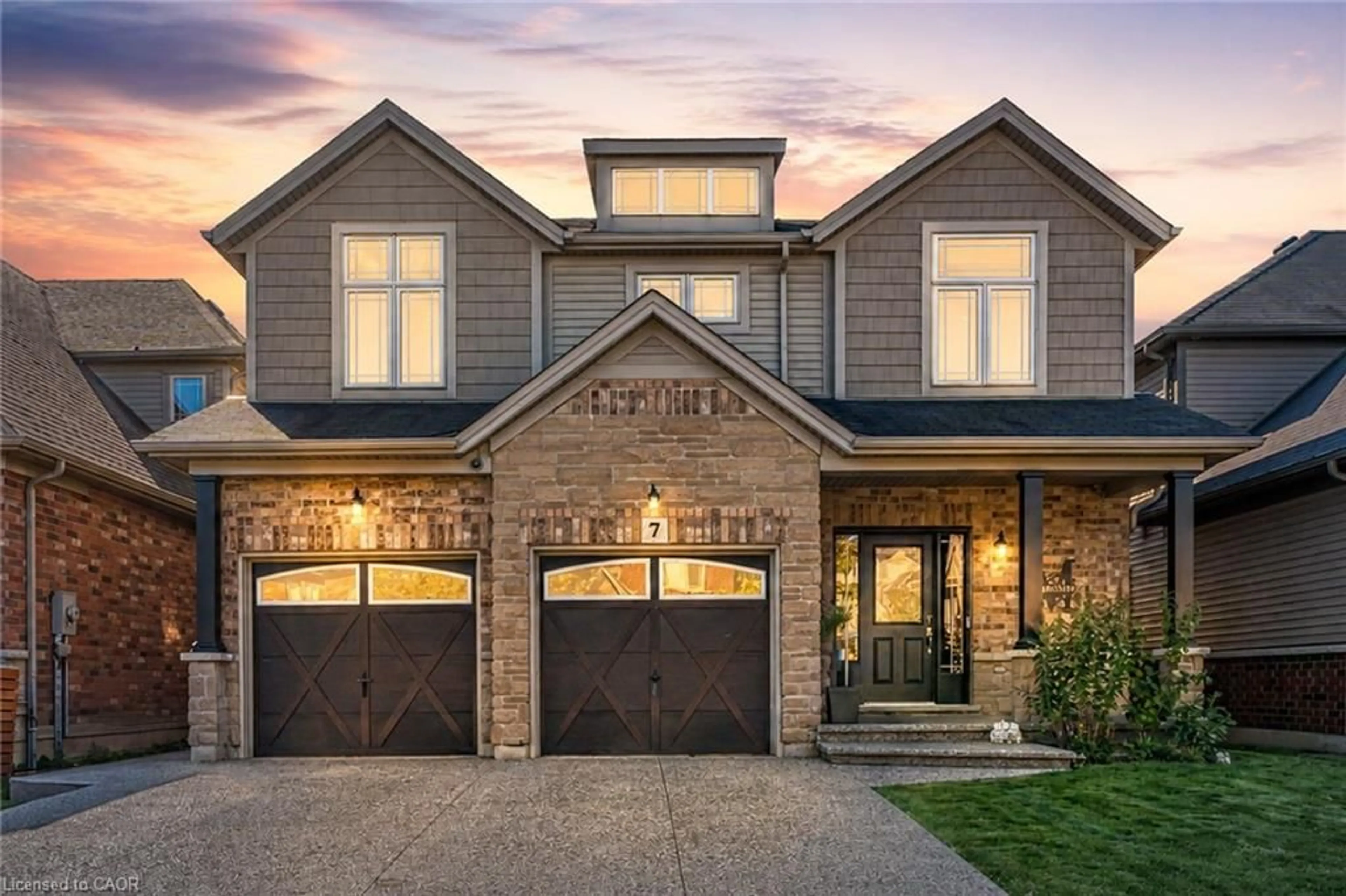 Home with brick exterior material, street for 7 Kinsman Dr, Binbrook Ontario L0R 1C0