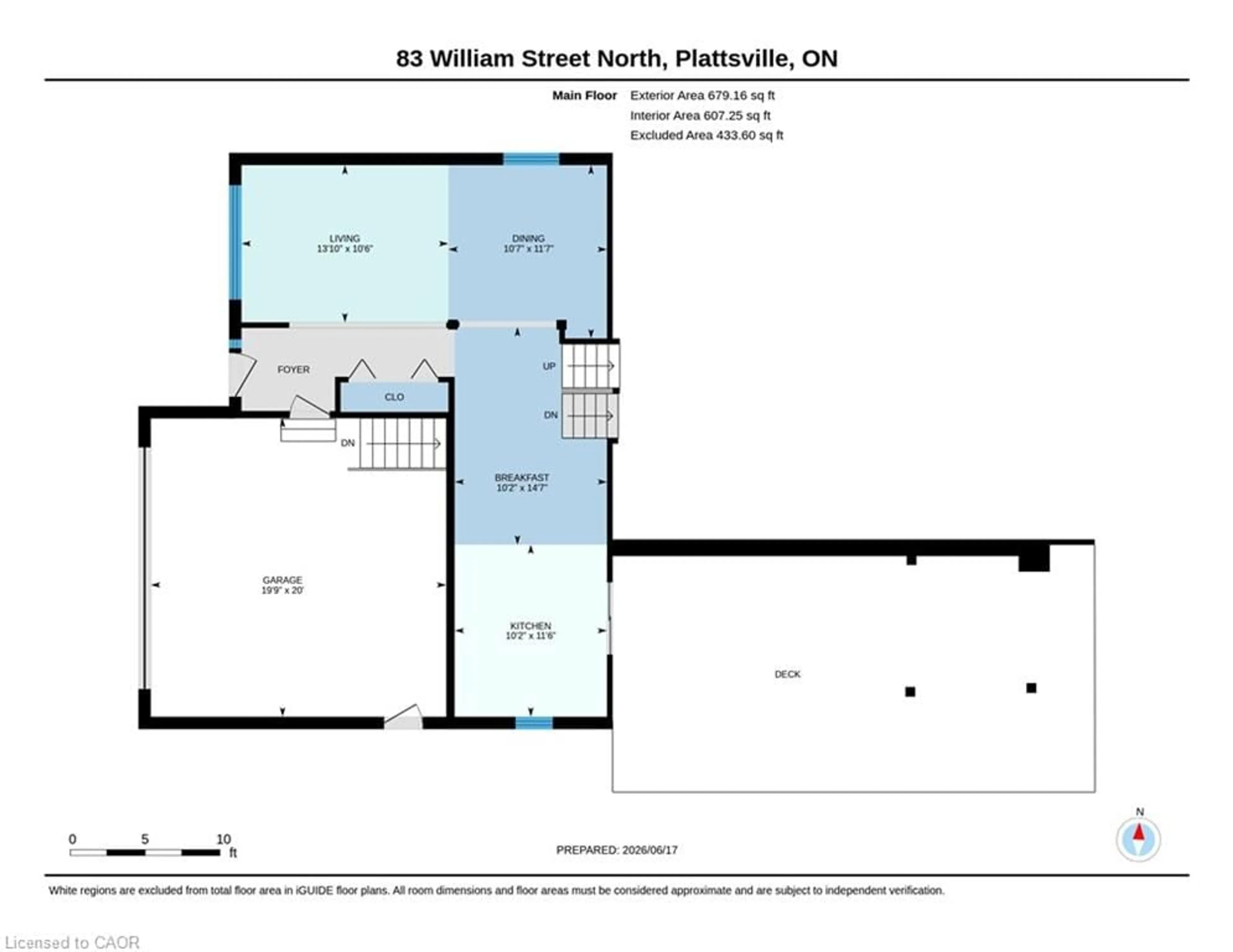 Floor plan for 83 William St, Plattsville Ontario N0J 1S0