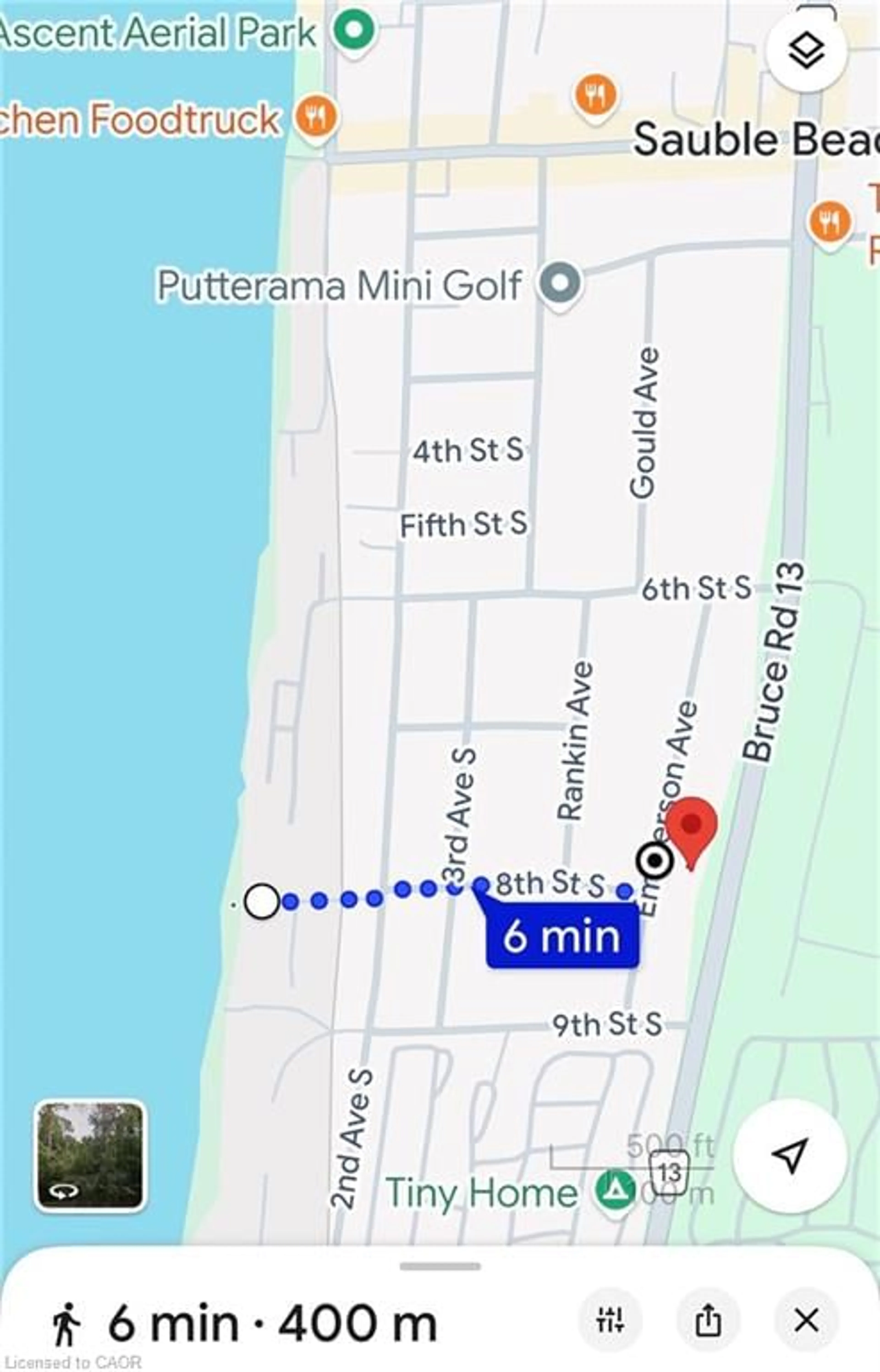 Picture of a map for 37 Emerson Ave, Sauble Beach Ontario N0H 2G0