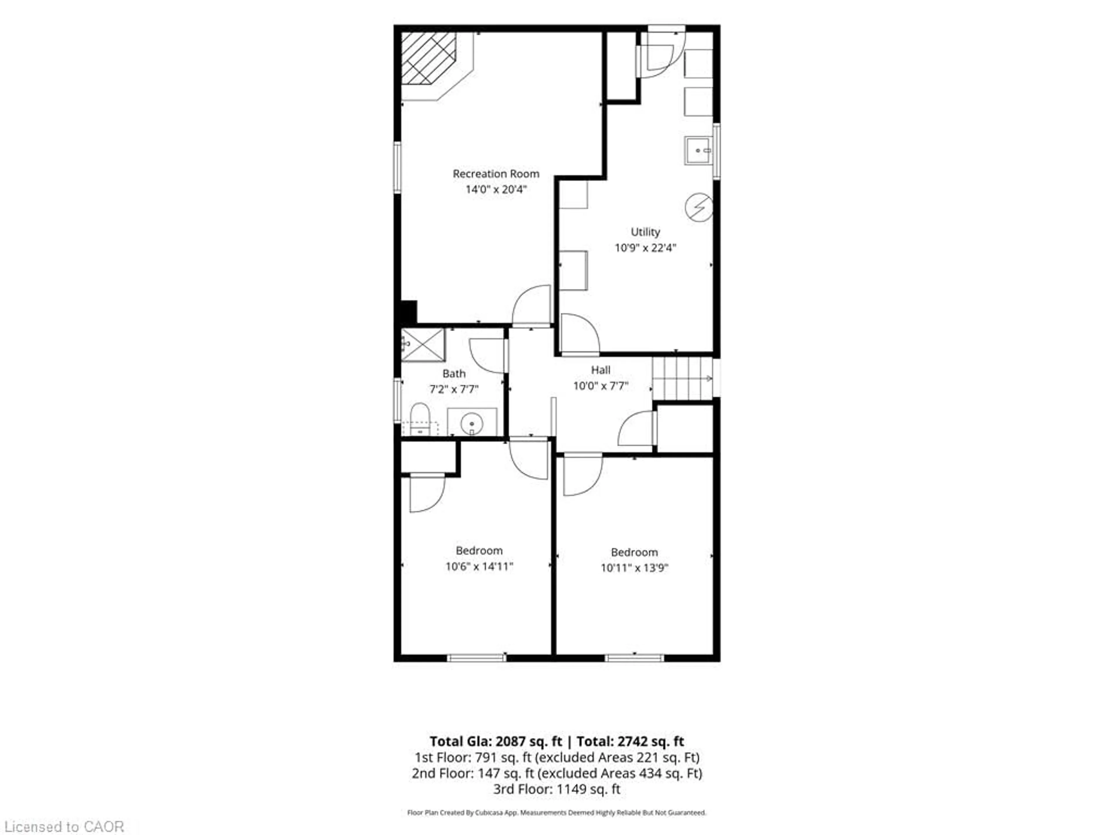 Floor plan for 16 Stephens Crt, Simcoe Ontario N3Y 4P3