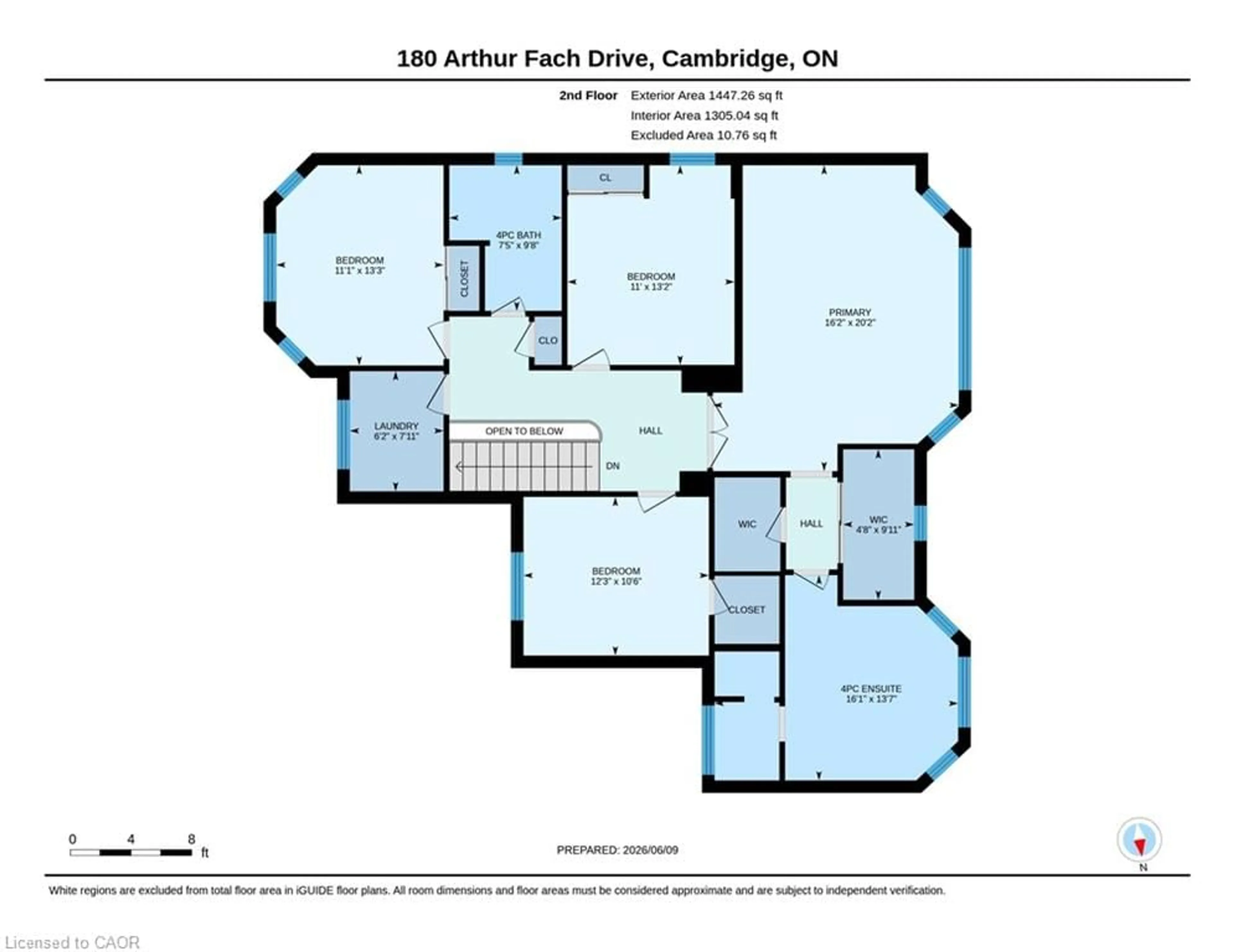 Floor plan for 180 Arthur Fach Dr, Cambridge Ontario N1T 2G2