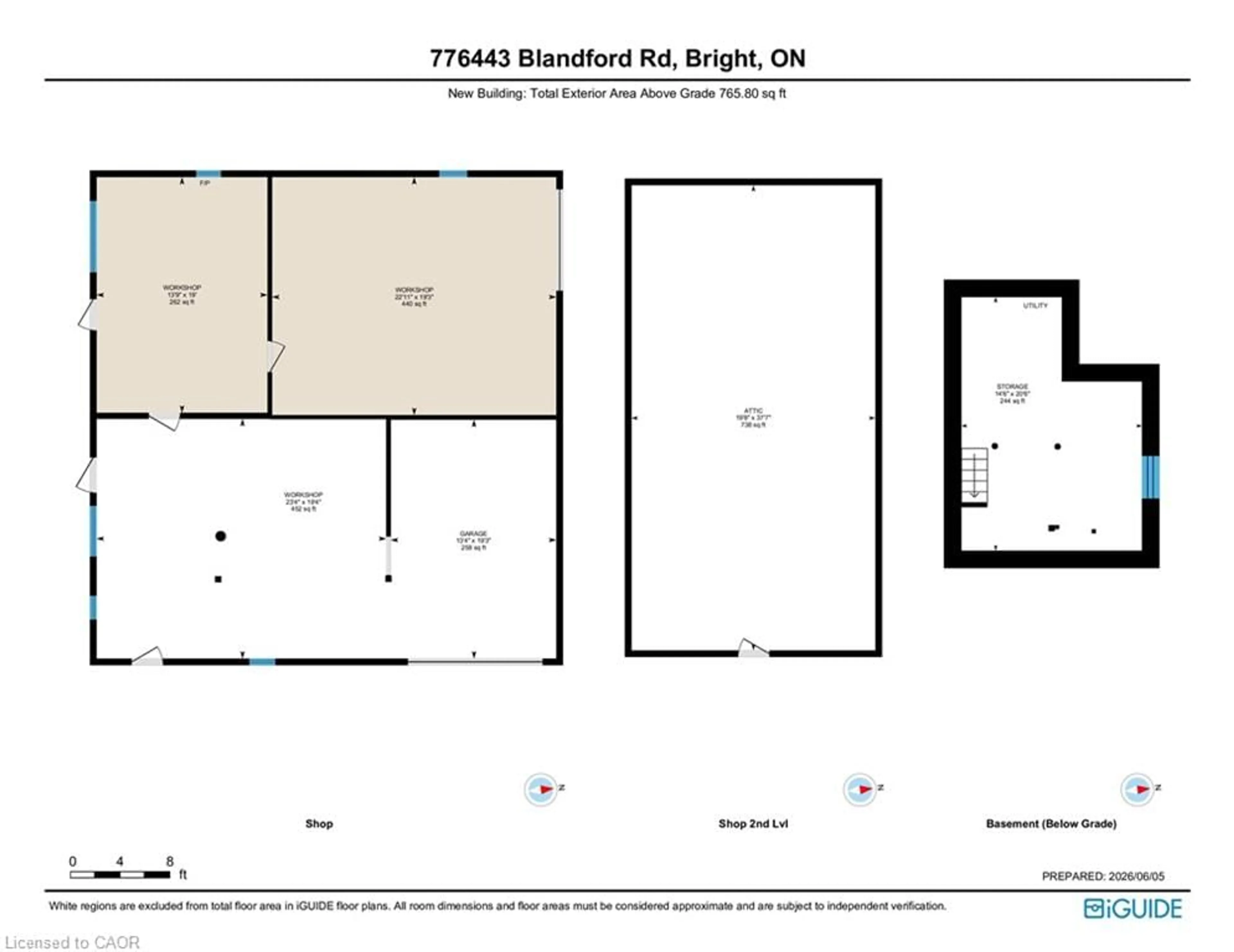 Floor plan for 776443 Blandford Rd, Bright Ontario N0J 1B0