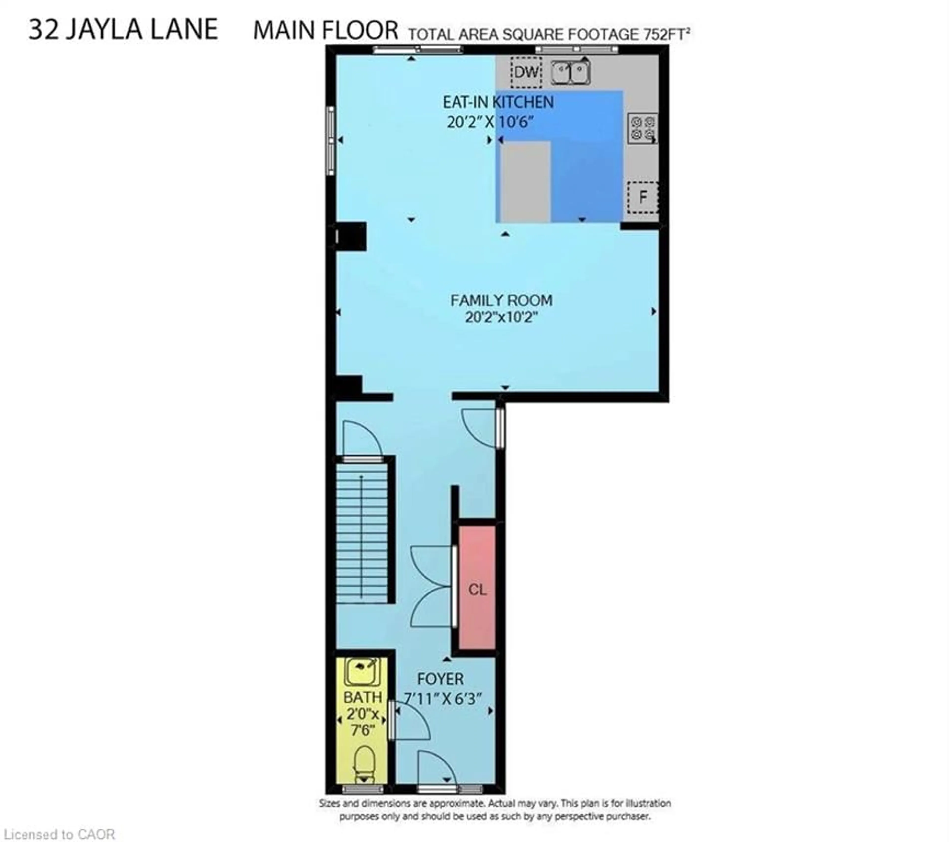 Floor plan for 32 Jayla Lane, Smithville Ontario L0R 2A0
