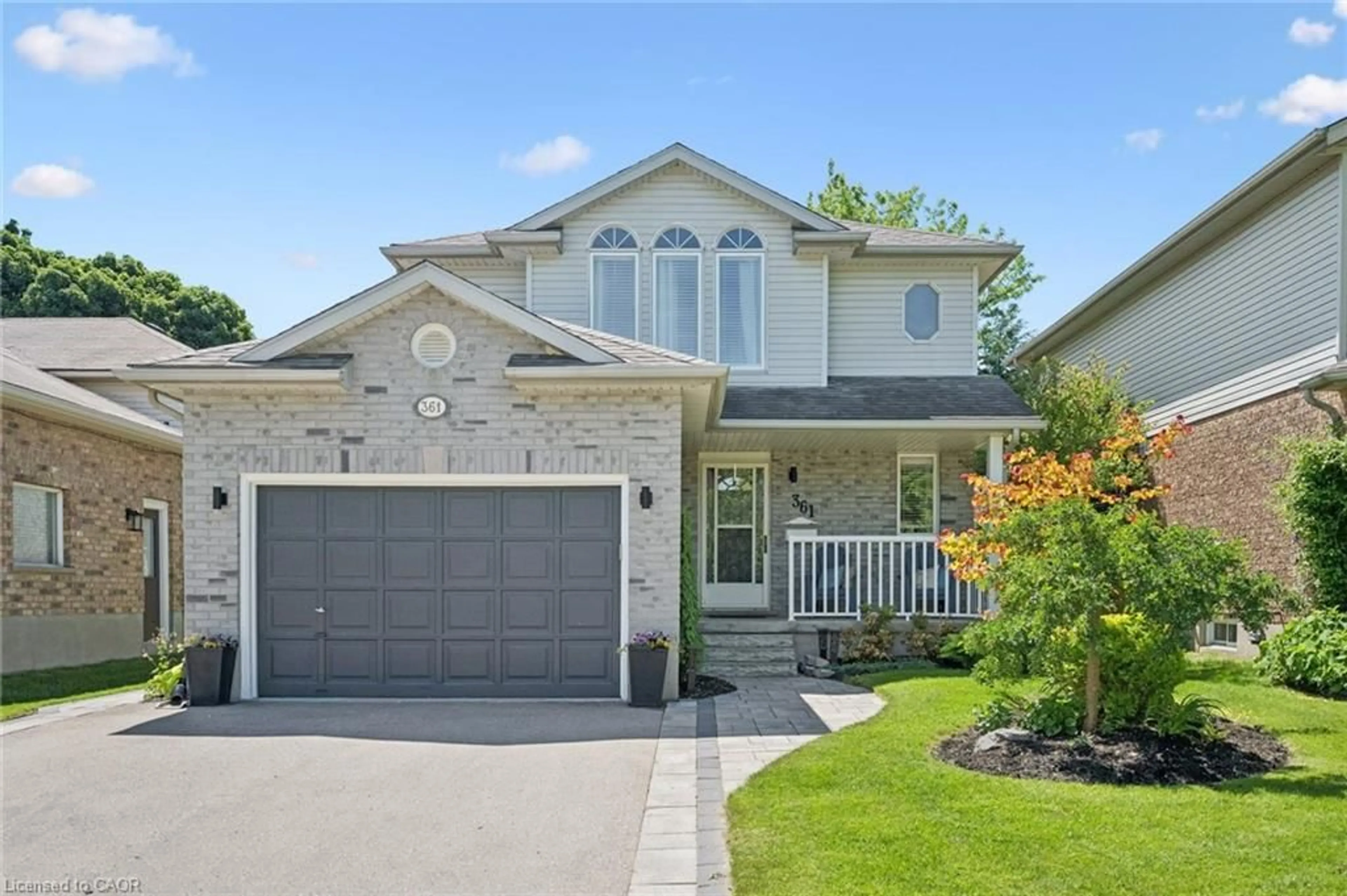 Home with brick exterior material, street for 361 Lake Louise Blvd, Waterloo Ontario N2V 2H2