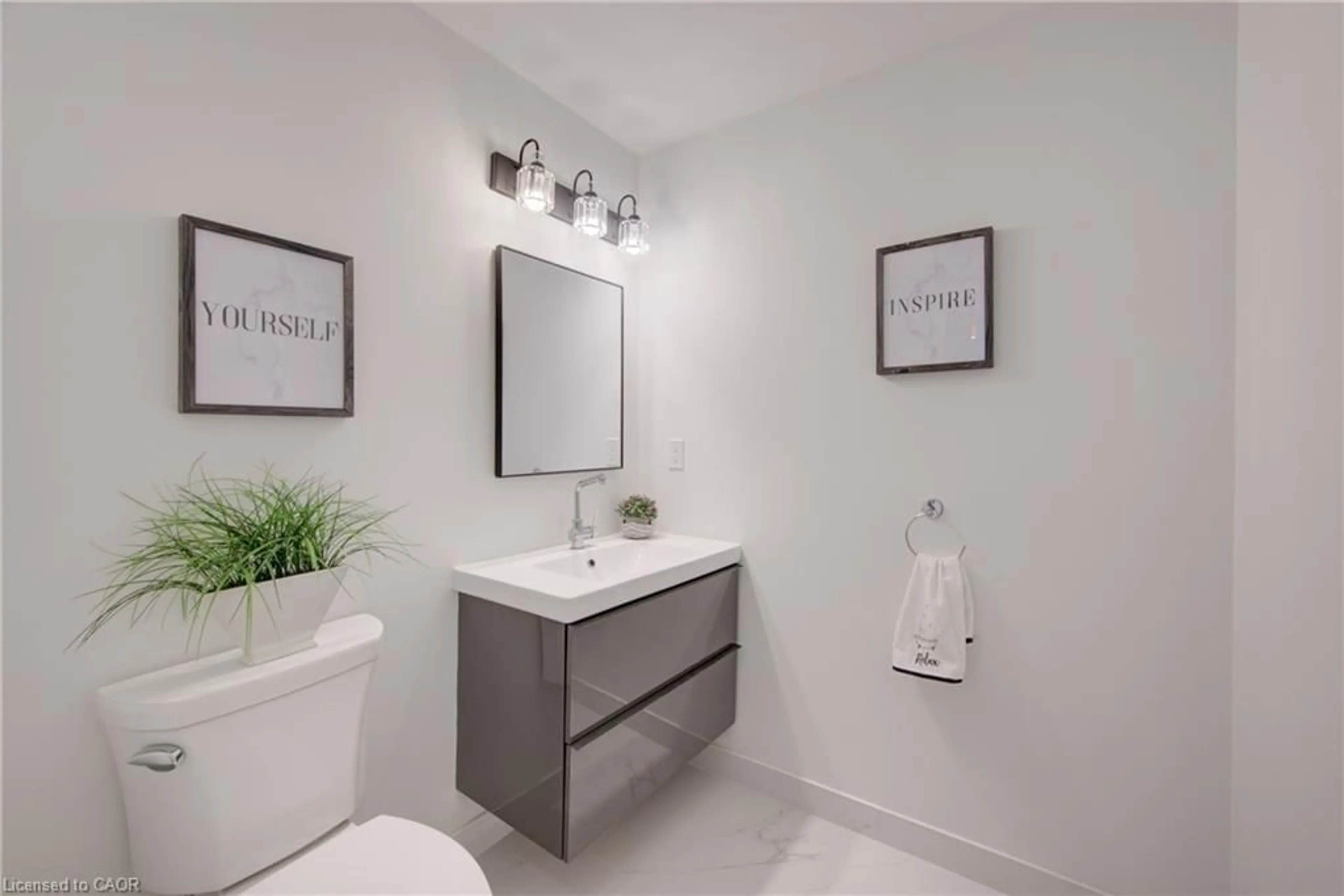 Contemporary bathroom, ceramic/tile floor for 191 King St #607, Waterloo Ontario N2J 1R1
