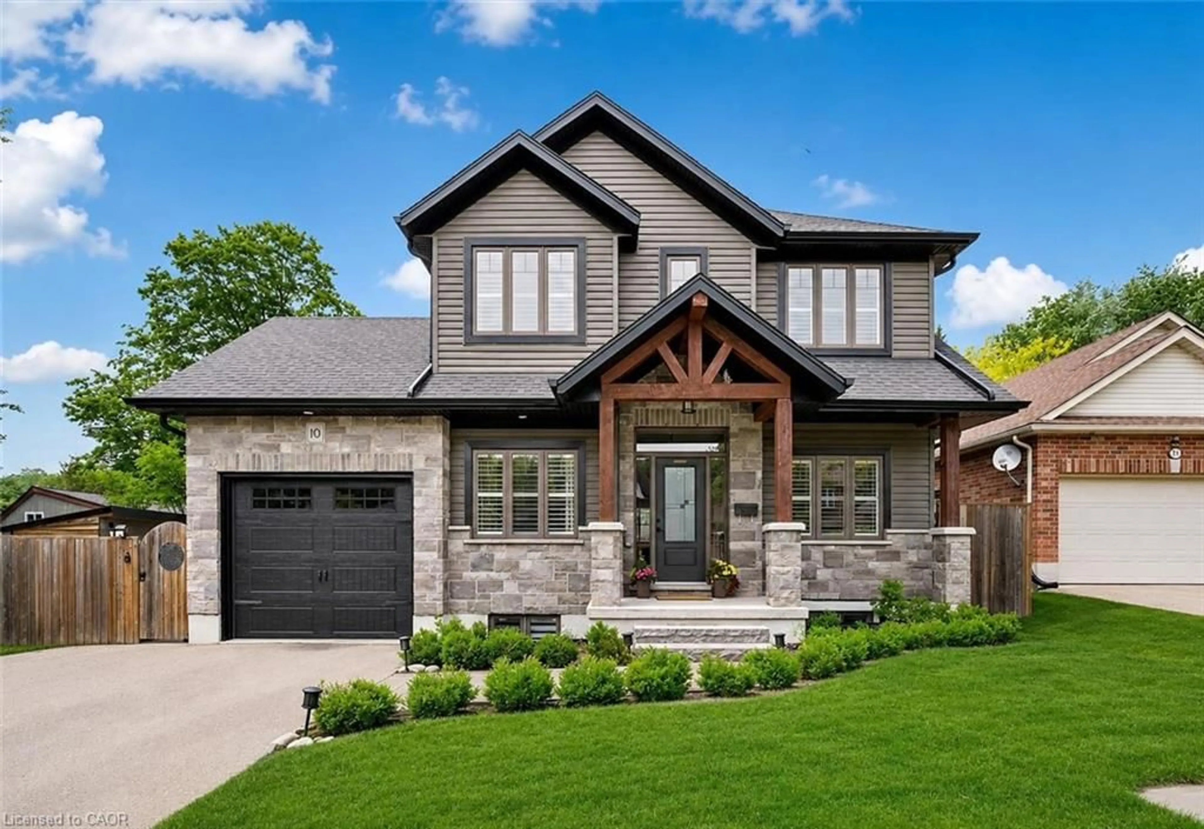 Home with brick exterior material, street for 10 Craighead Dr, Fergus Ontario N1M 2Z2