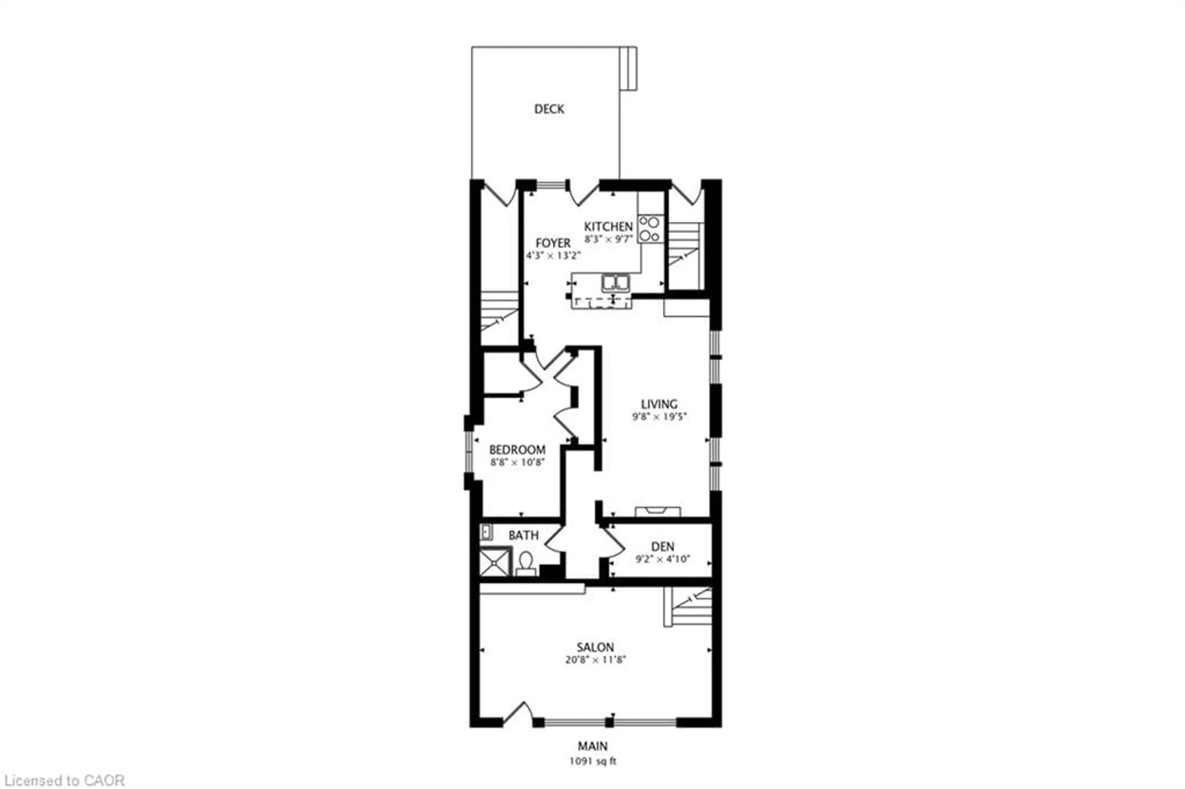 Floor plan for 229 Parkdale Ave, Hamilton Ontario L8H 5X4