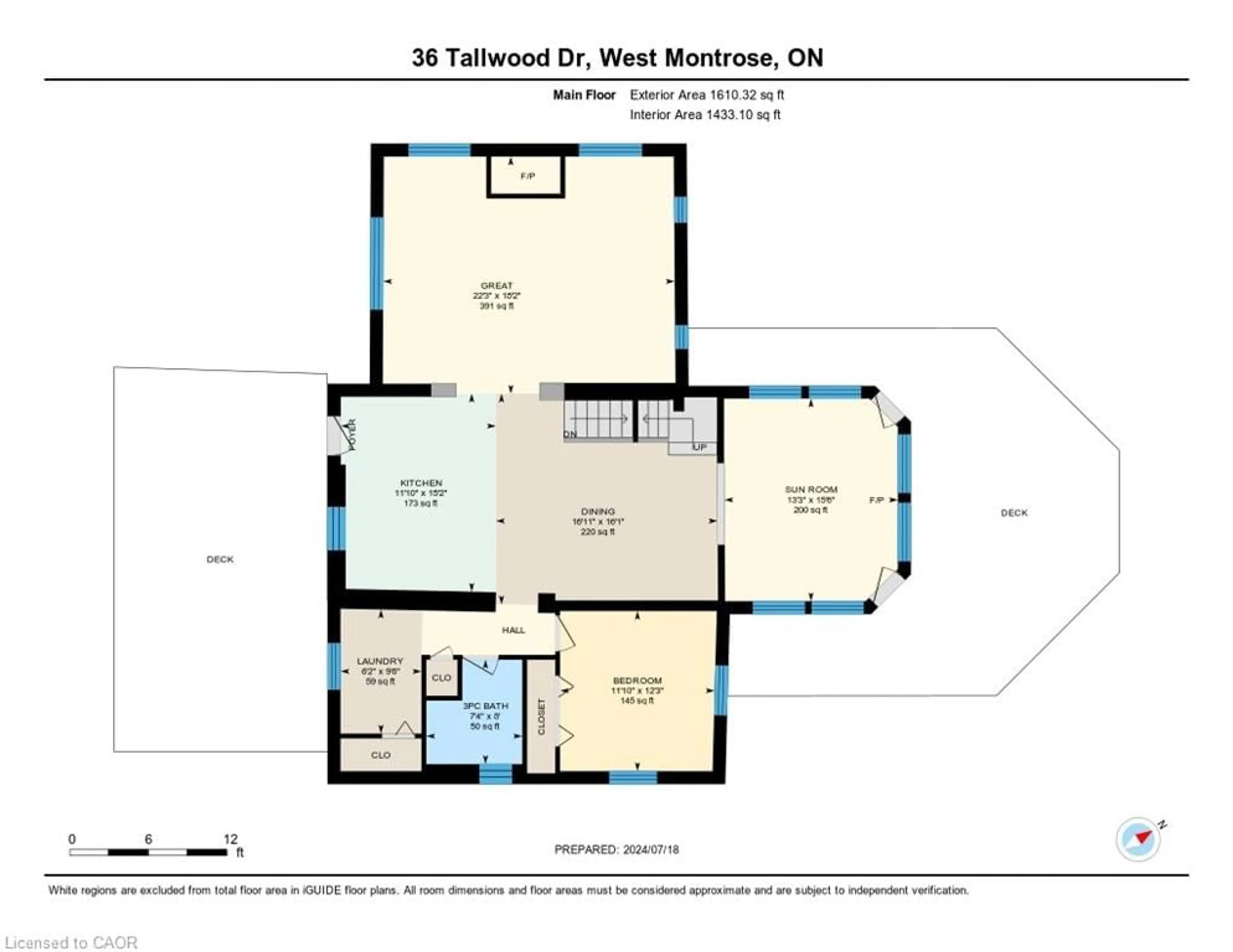 Floor plan for 36 Tallwood Dr, West Montrose Ontario N0B 2V0