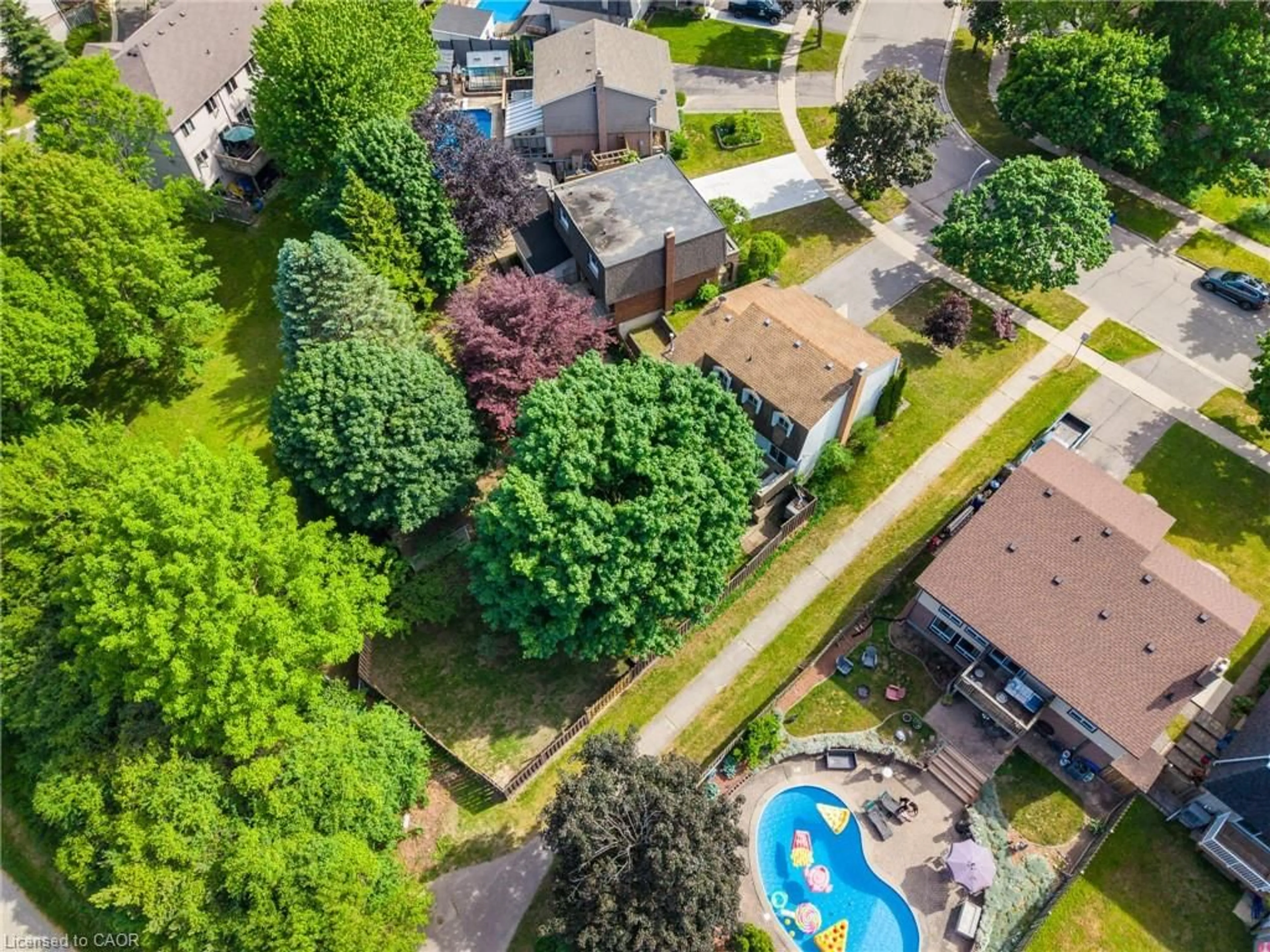 A pic from outside/outdoor area/front of a property/back of a property/a pic from drone, street for 24 Roseneath Cres, Kitchener Ontario N2E 1V9