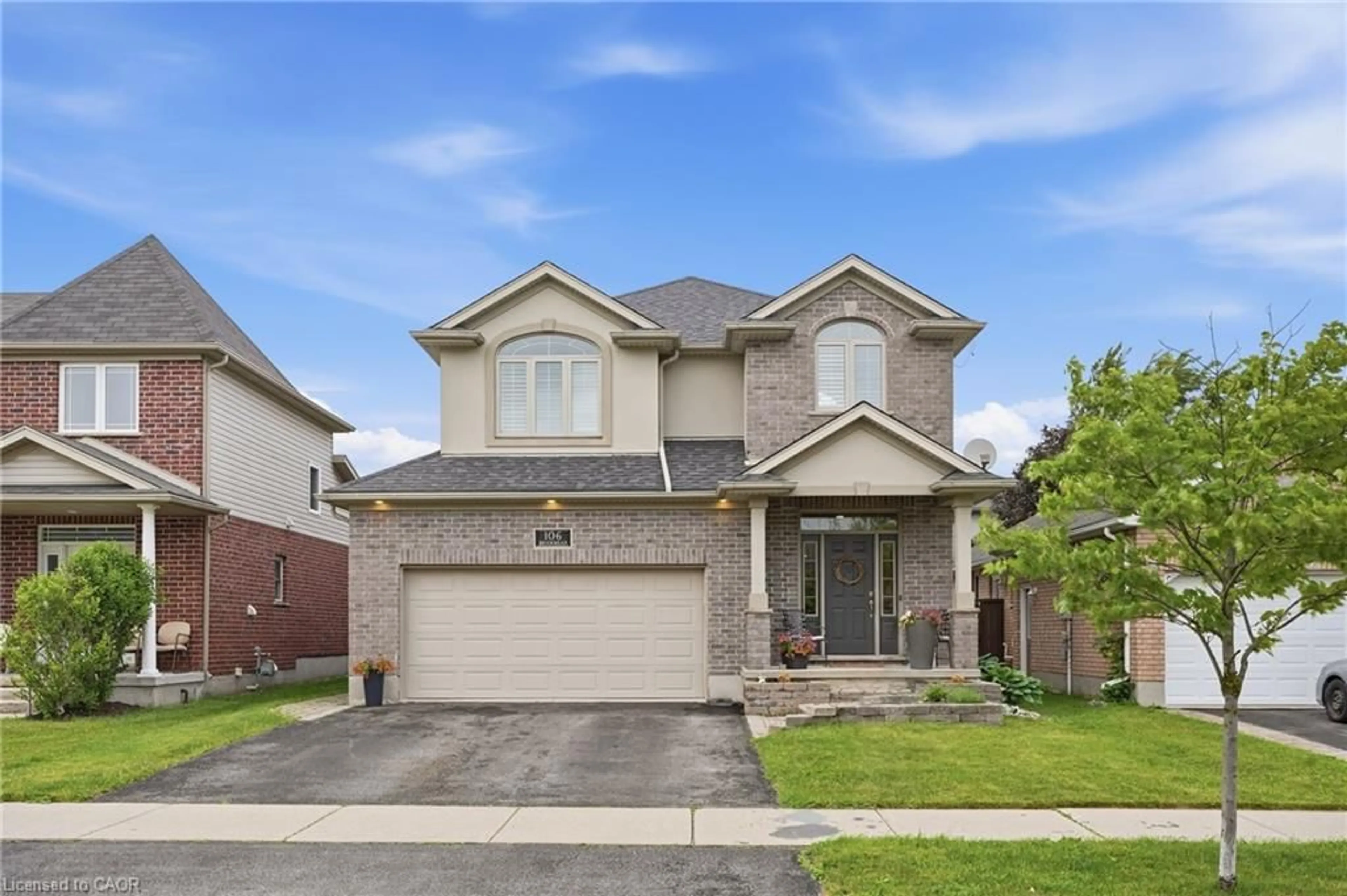 Home with brick exterior material, street for 106 Brookmead St, Elmira Ontario N3B 3M1
