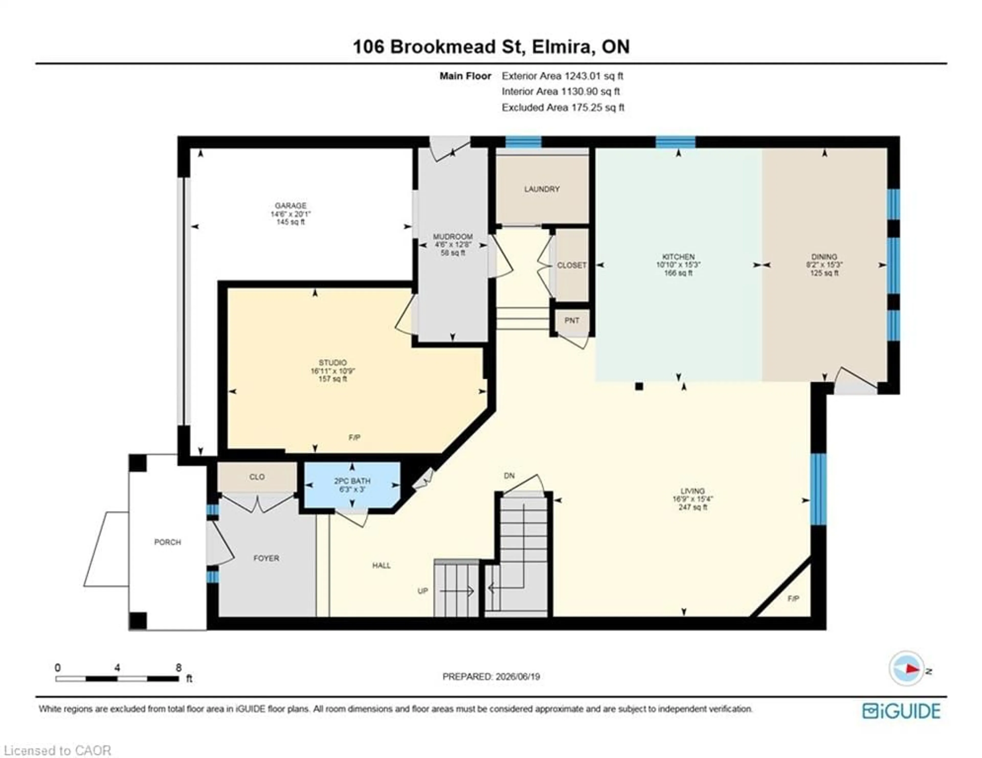 Floor plan for 106 Brookmead St, Elmira Ontario N3B 3M1