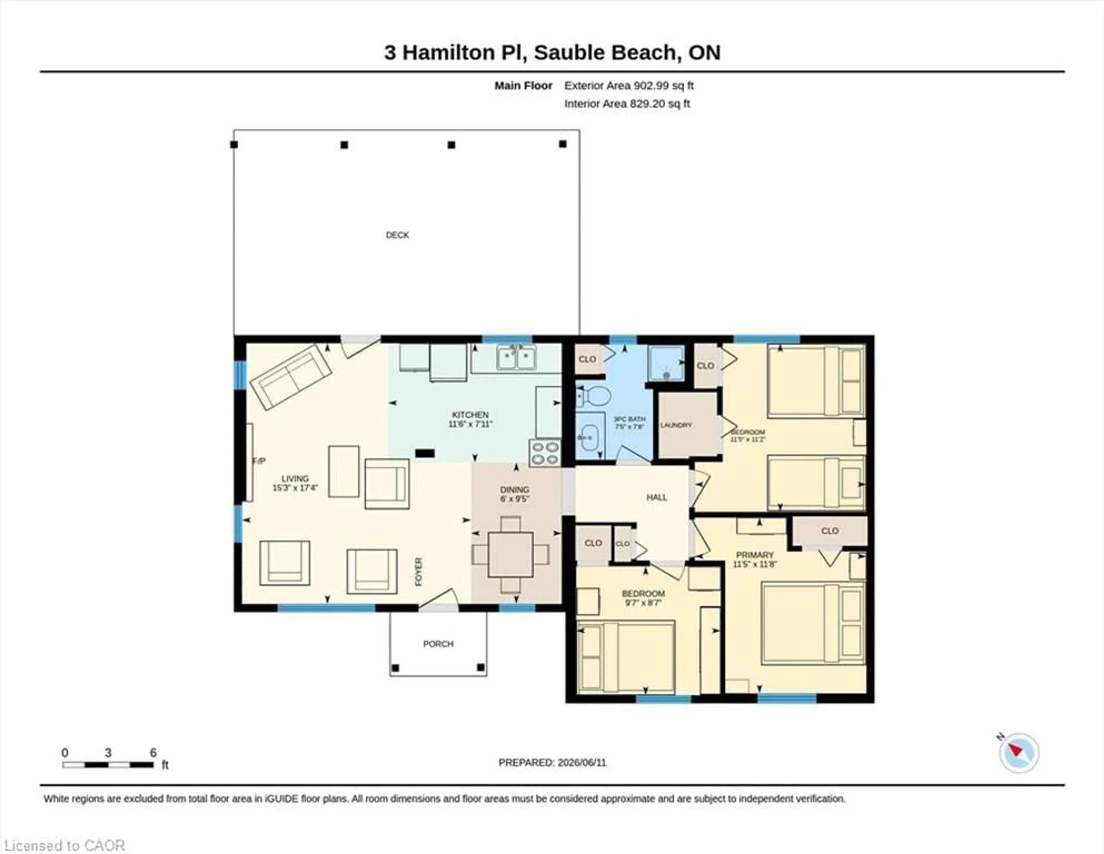 Floor plan for 3 Hamilton Pl, Sauble Beach Ontario N0H 2G0