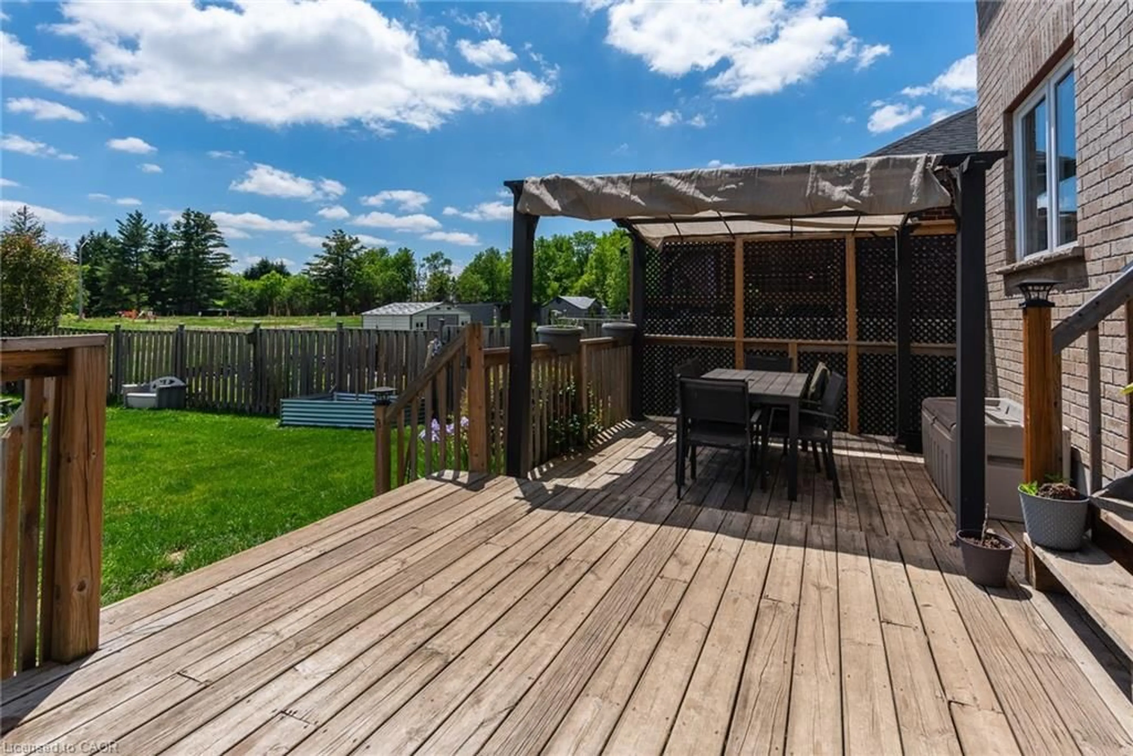 Patio, water/lake/river/ocean view for 52 Peterson St, Drumbo Ontario K8V 5P8