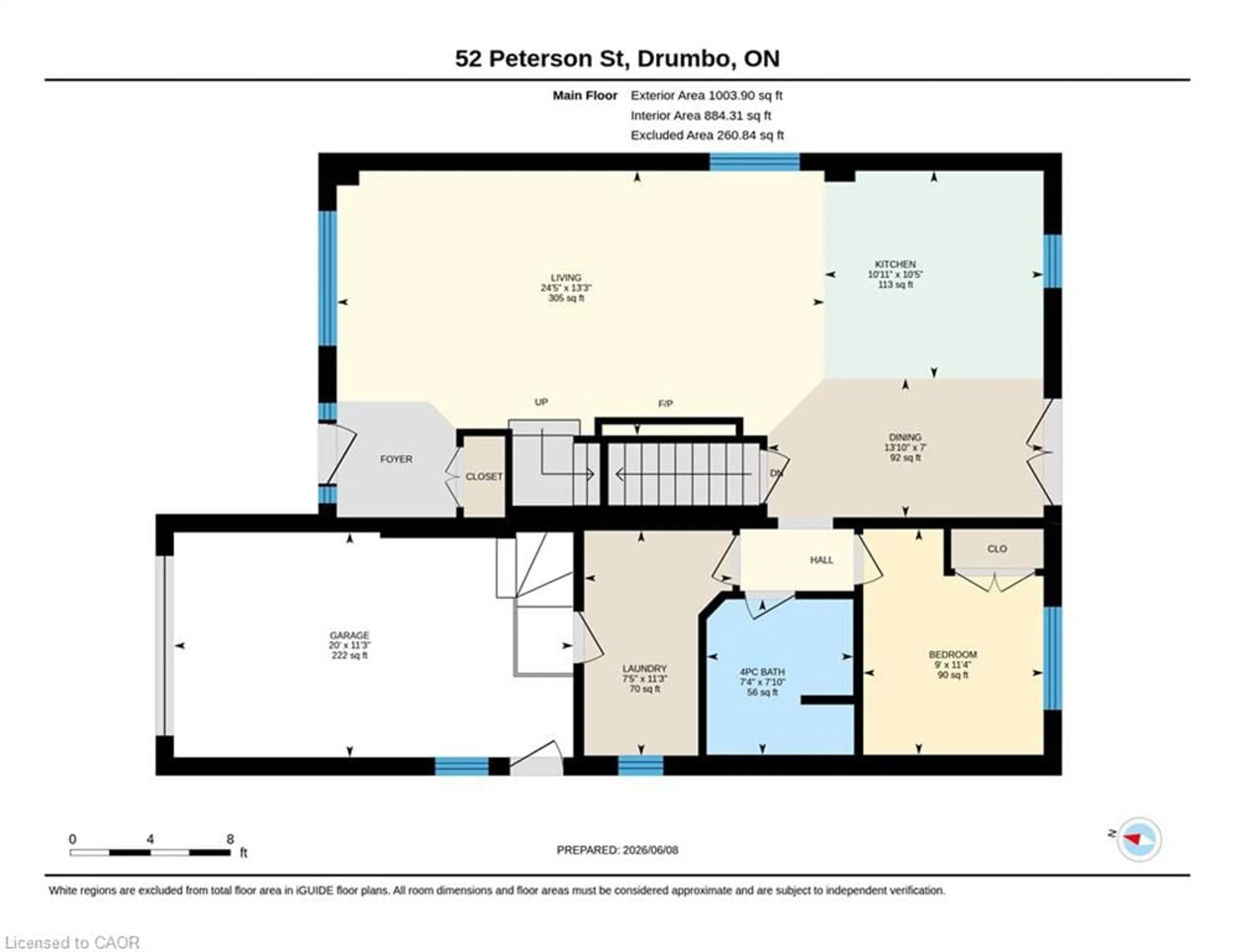 Floor plan for 52 Peterson St, Drumbo Ontario K8V 5P8