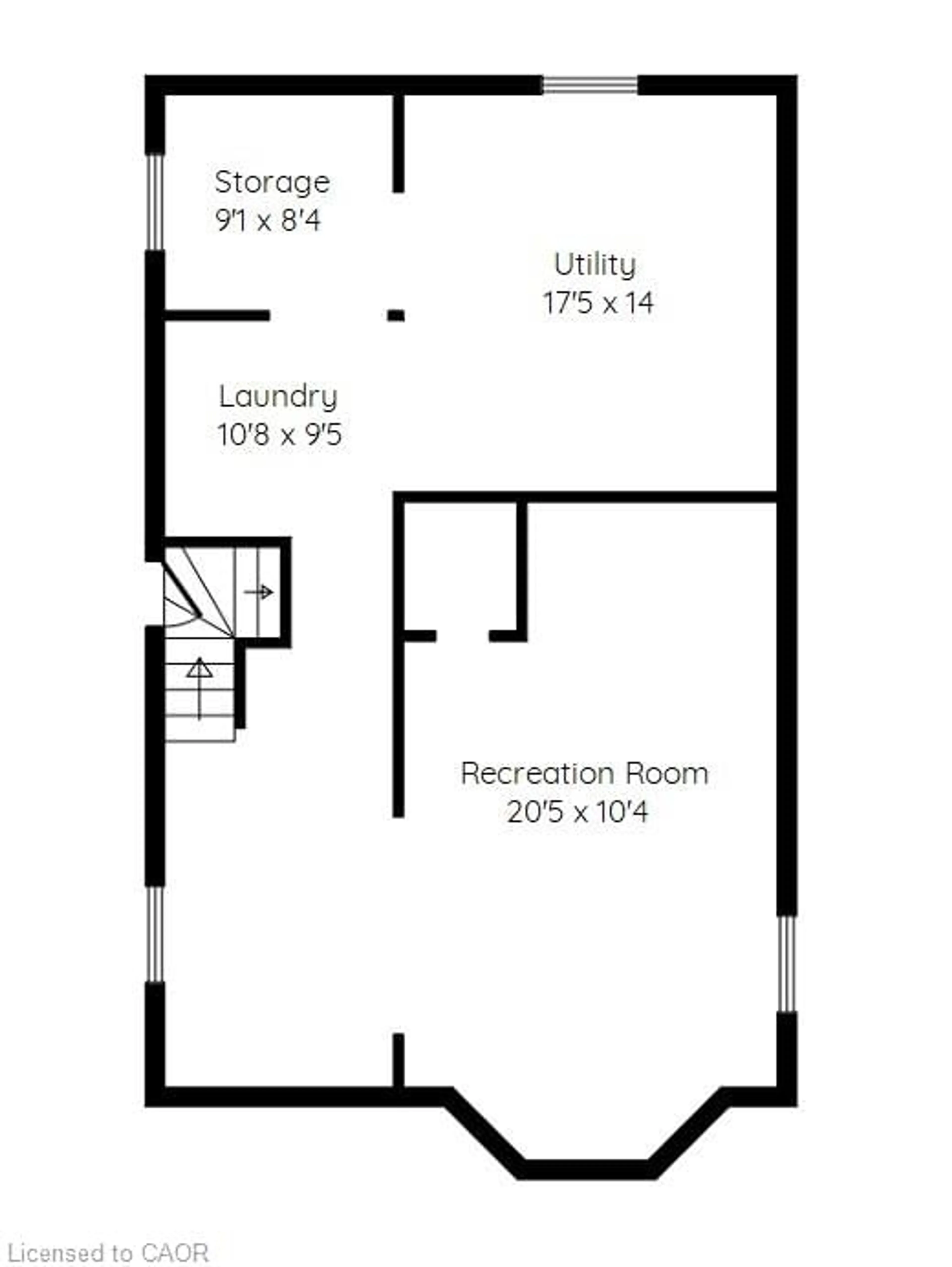 Floor plan for 603 Upper Wentworth St, Hamilton Ontario L9A 4V1