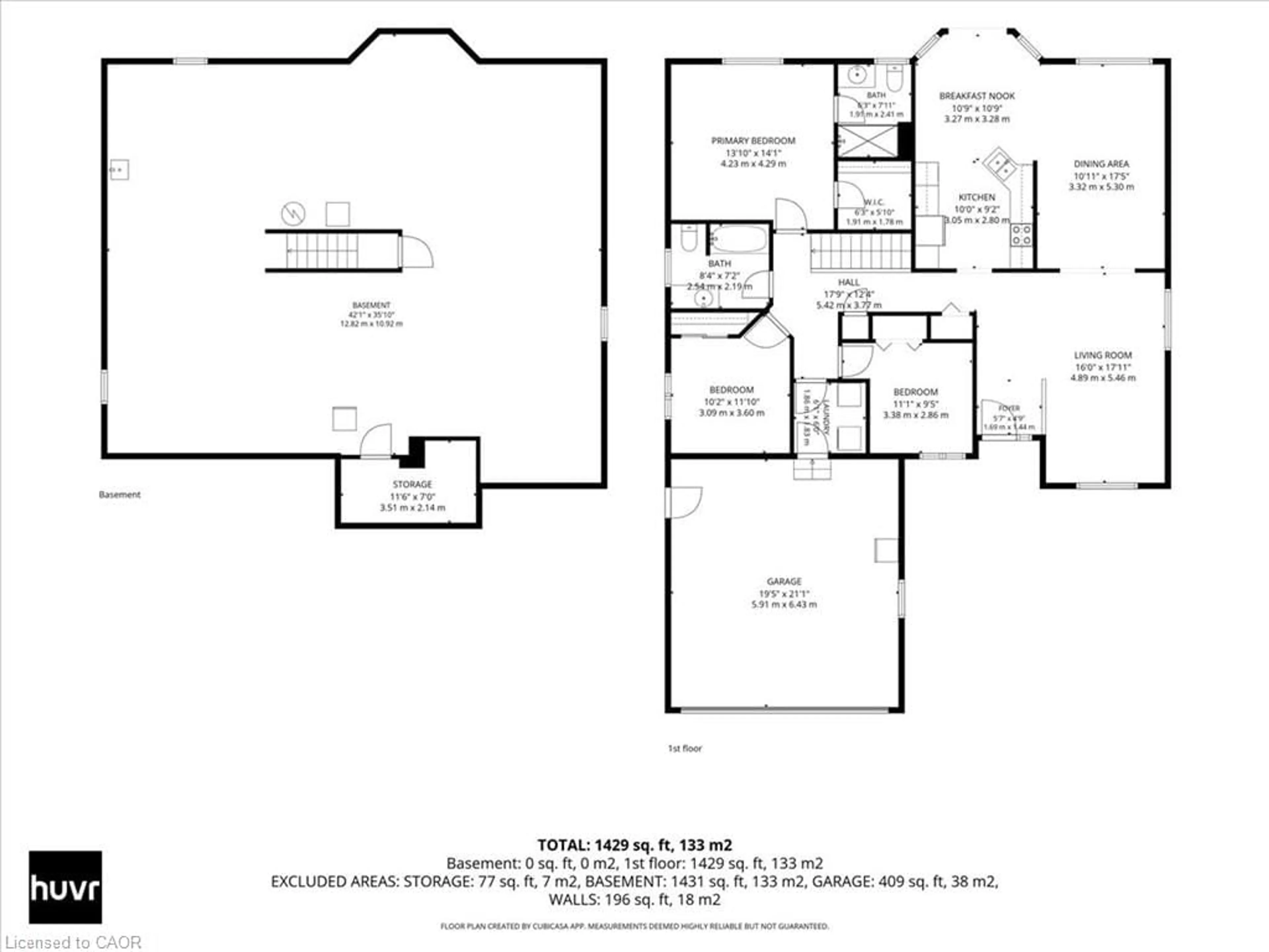 Floor plan for 9 Evelyn Crt, Fonthill Ontario L3E 0R7